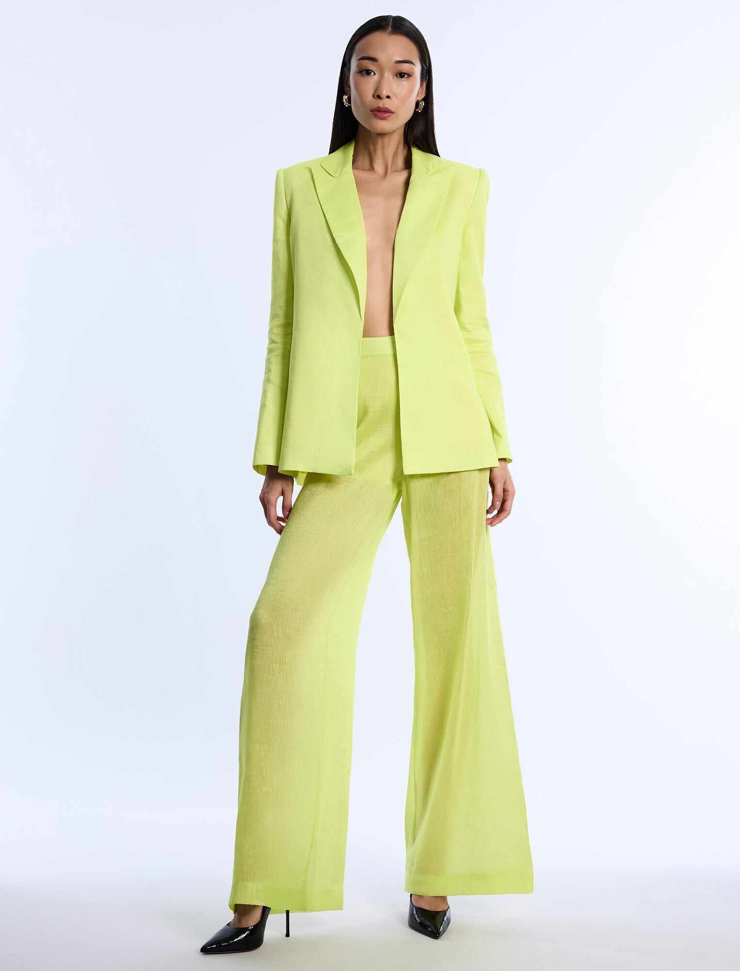 Airy Sheer Textured Pant
