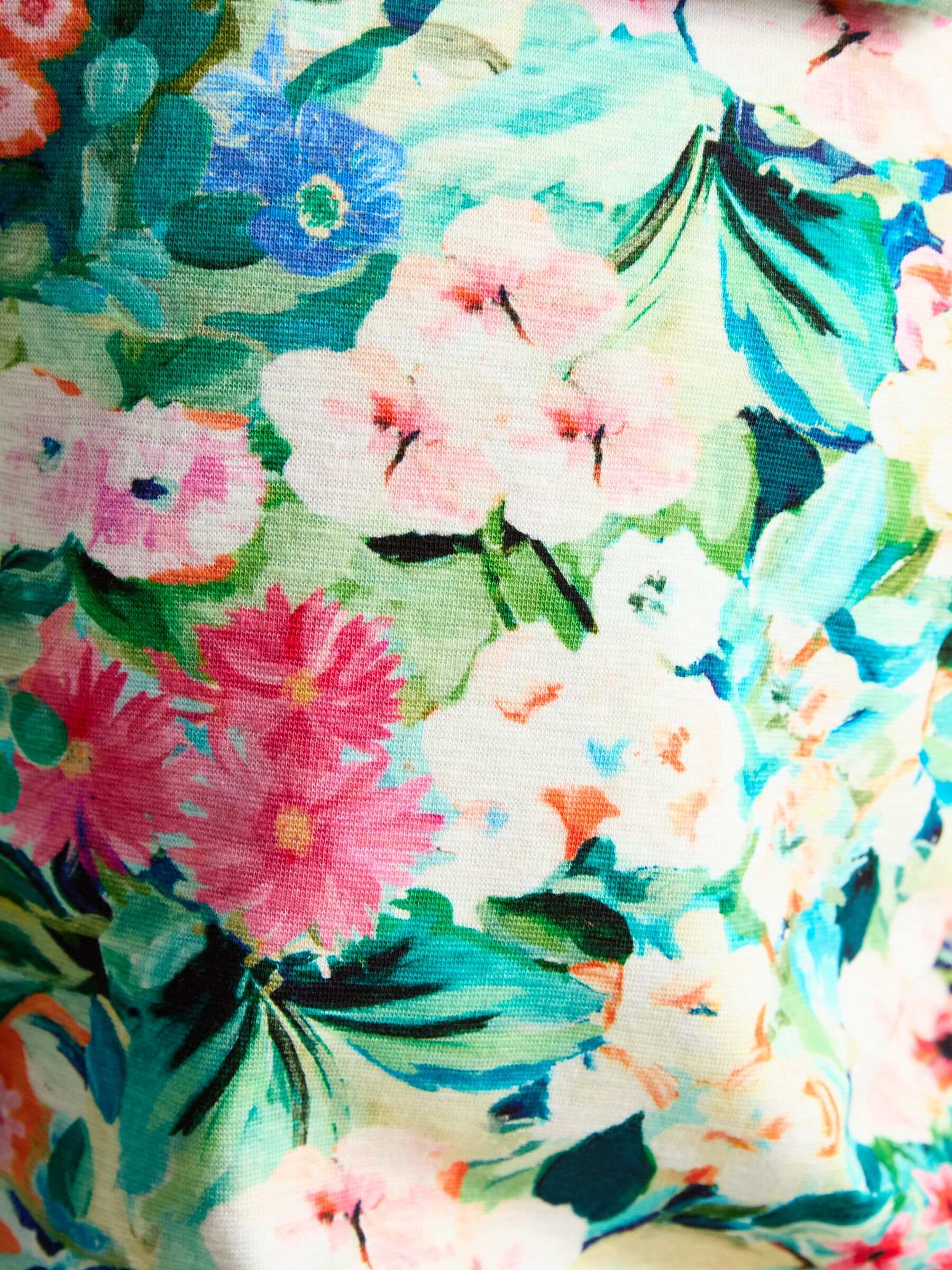 Marlston Floral Cotton Rich Slim Fit Hoodie