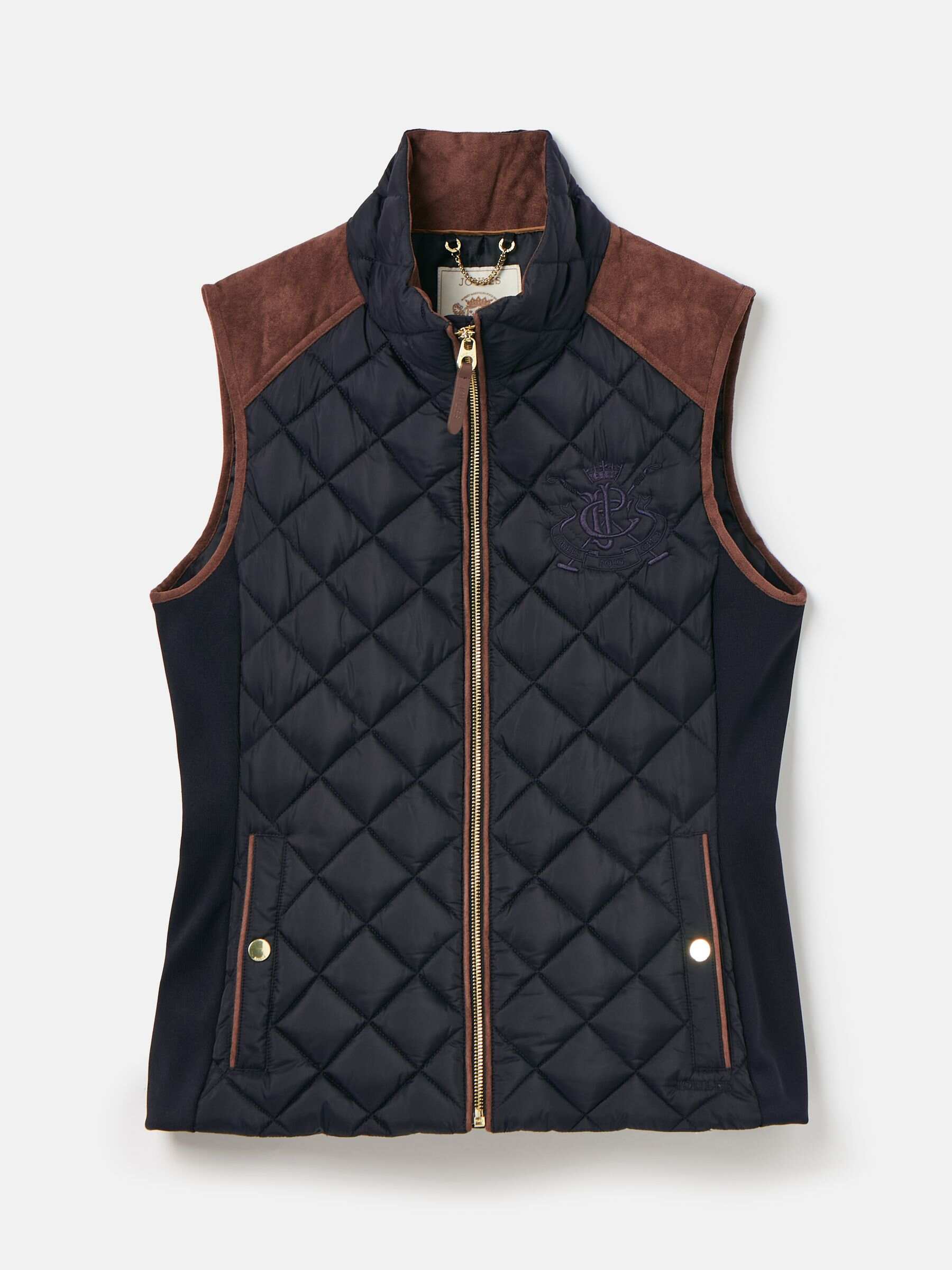 Braemar Luxe Khaki Green Showerproof Diamond Quilted Gilet