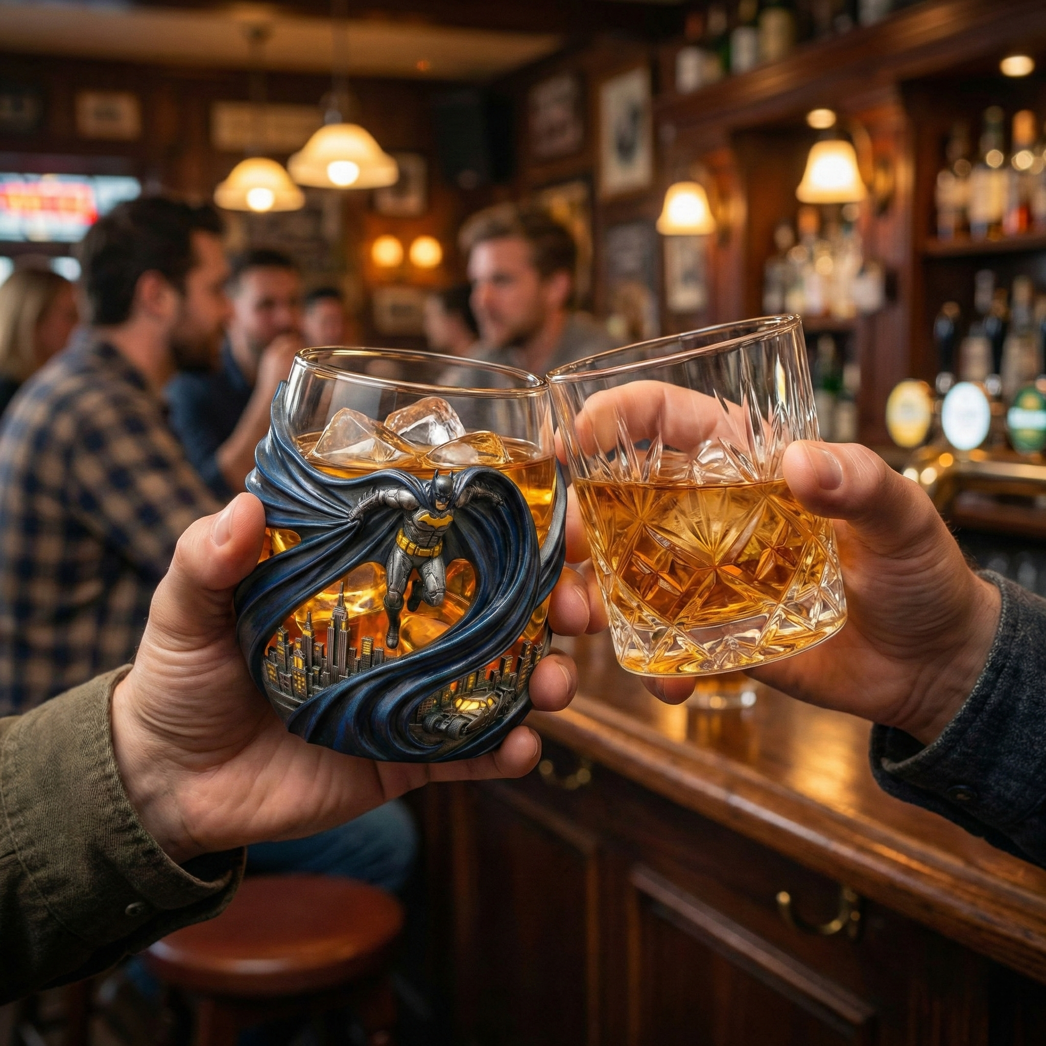 The Dark Knight 40th Anniversary Whiskey Glass