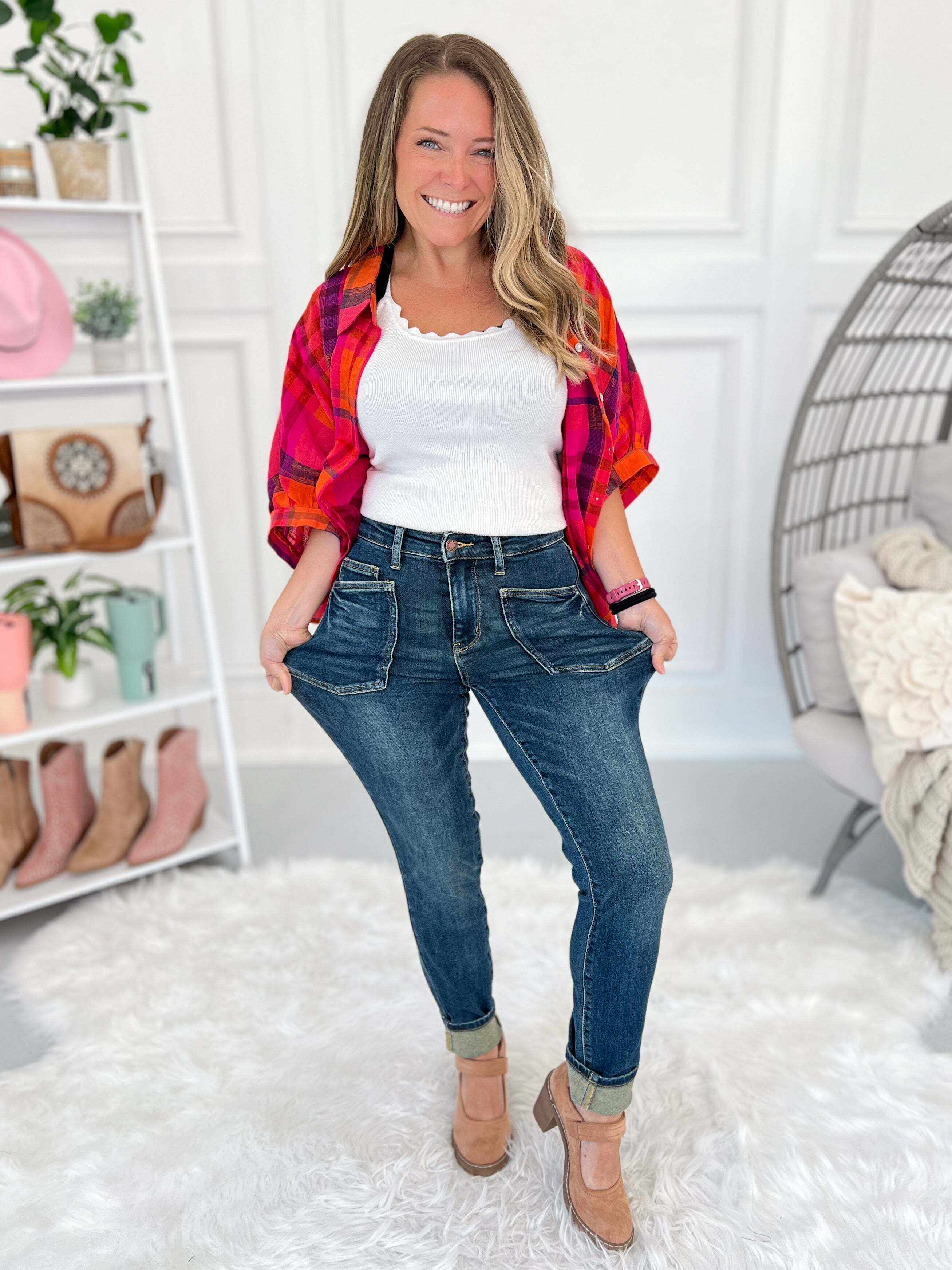 Christmas - Classic Relaxed Fit Denim Jeans- Final Sale