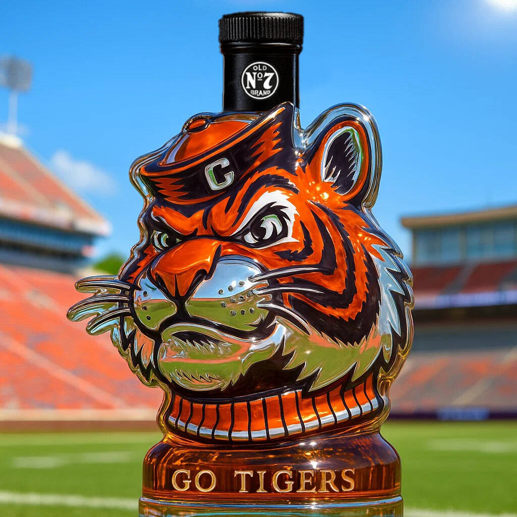 Clemson Tigers Whisky Bottle