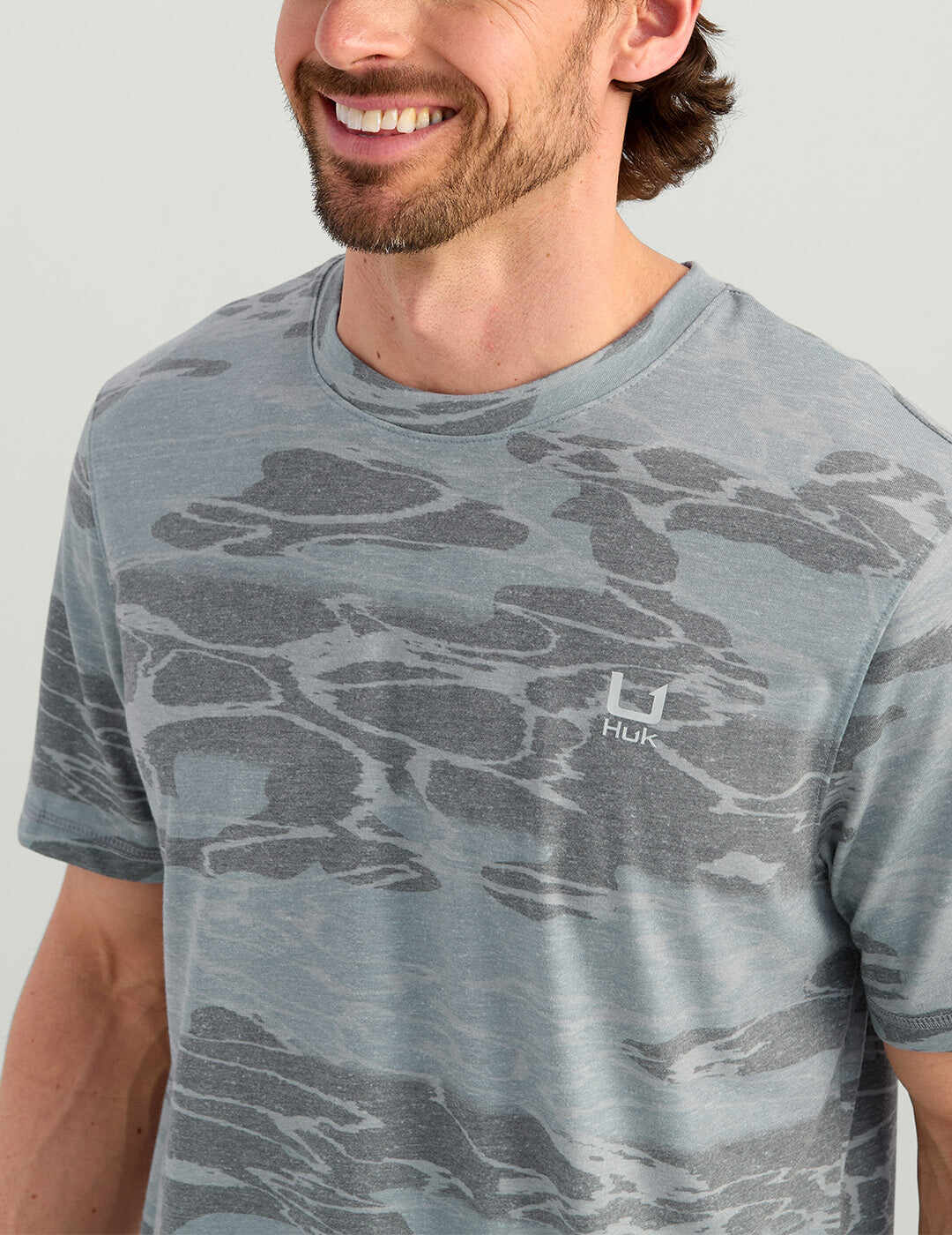 Leeward Short Sleeve Camo Crew