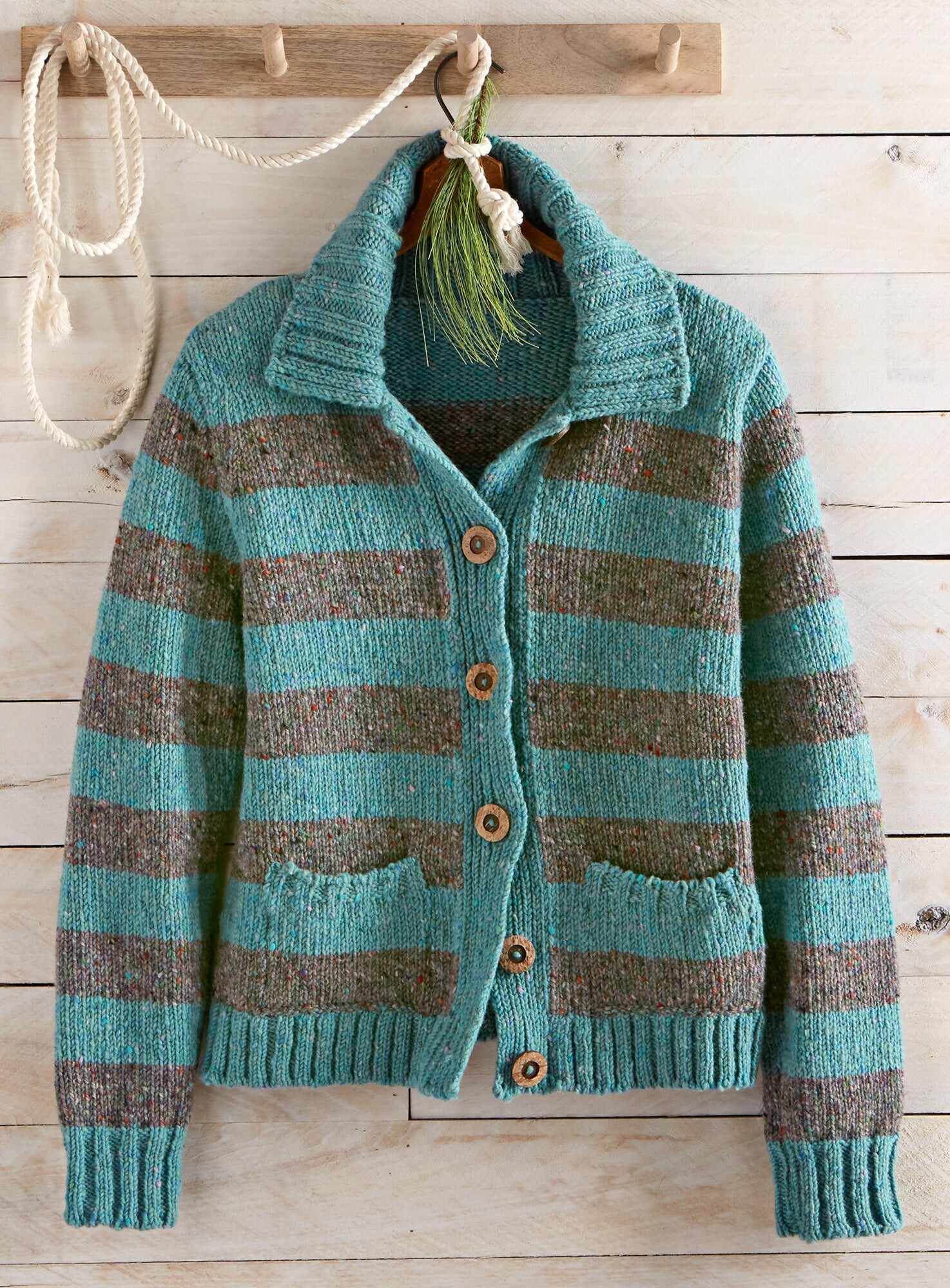 Irish Wool Confetti Cardigan