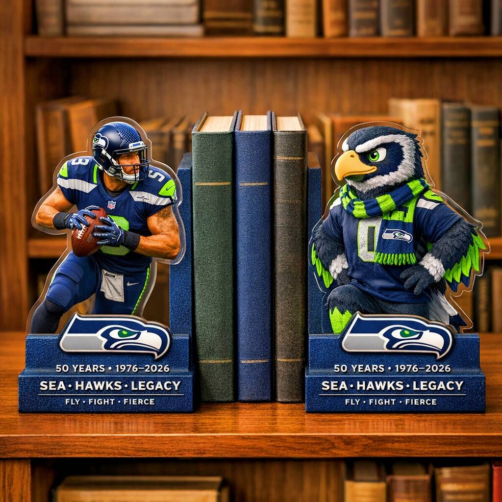 Seahawks 50th Anniversary Bookends