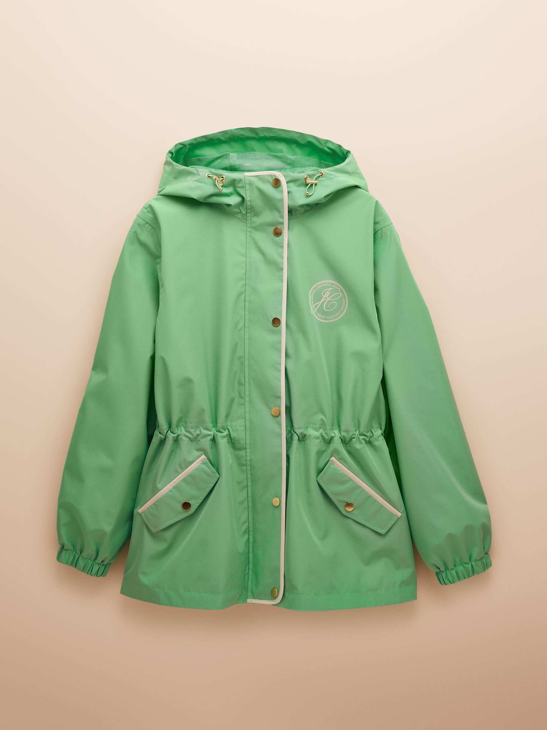 Holt Green Waterproof Packable Raincoat with Hood