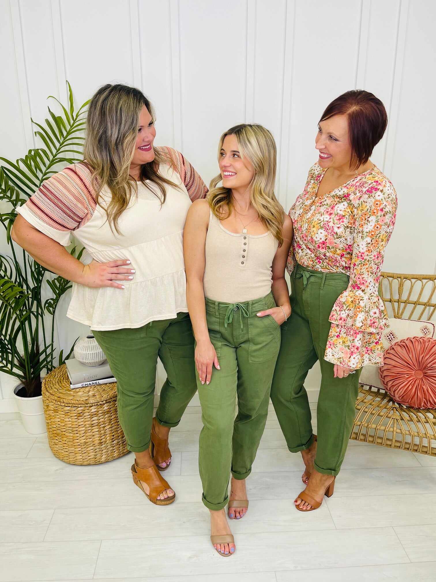 REG/CURVY Olive You Denim Jogger