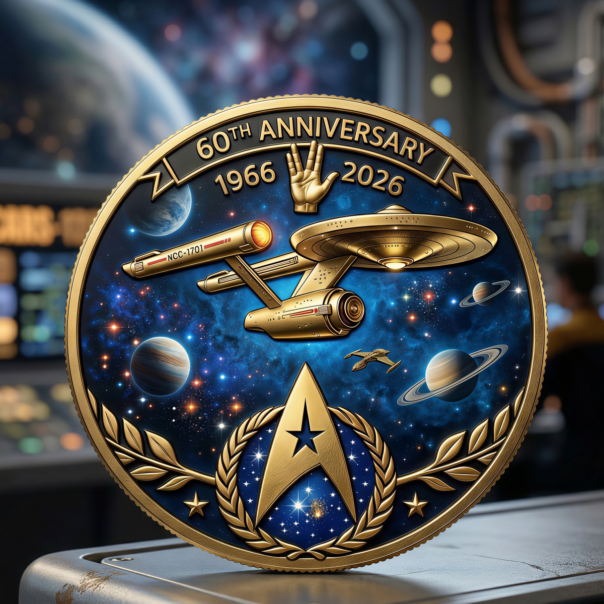 Star Trek 60th Anniversary Commemorative Coin