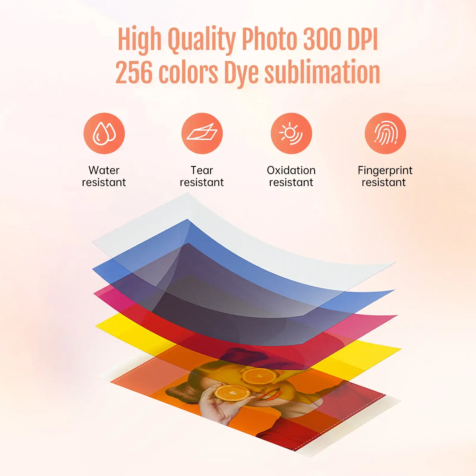 4x6 Photo Printer, Includes 20 Sheets & 1 Ribbon, Portable Thermal Dye Sublimation Printer with AR Video Printing, Valentine's Day Gift