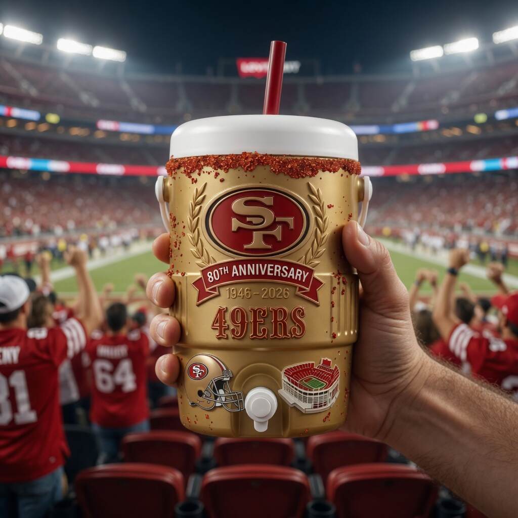San Francisco 49ers 80th Anniversary Cooler Cup