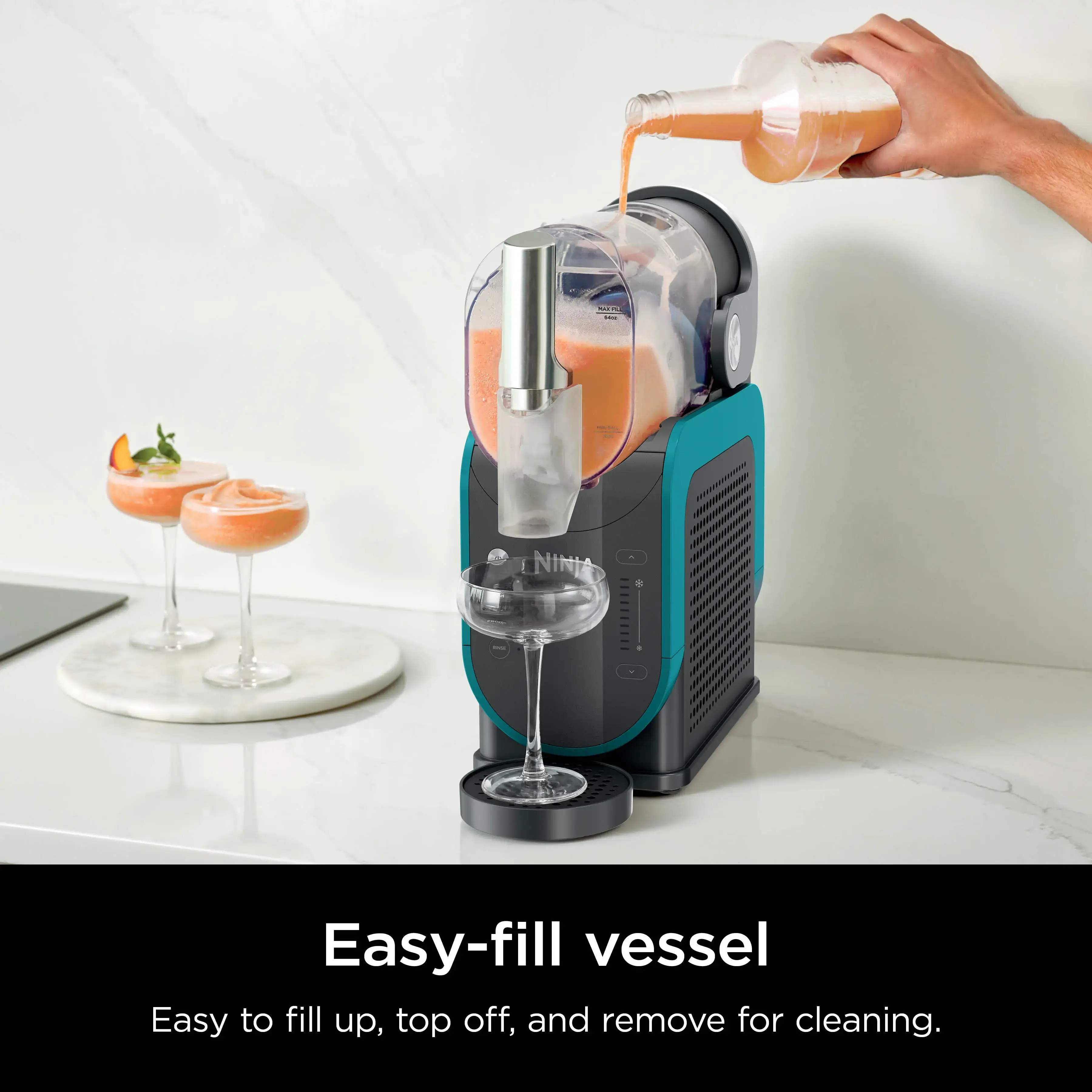 Professional Frozen Drink Maker with RapidChill Technology, 88 oz. Frozen Drink & Slushie Machine, 2 Preset Programs, Frozen Margaritas, and More -  FS299