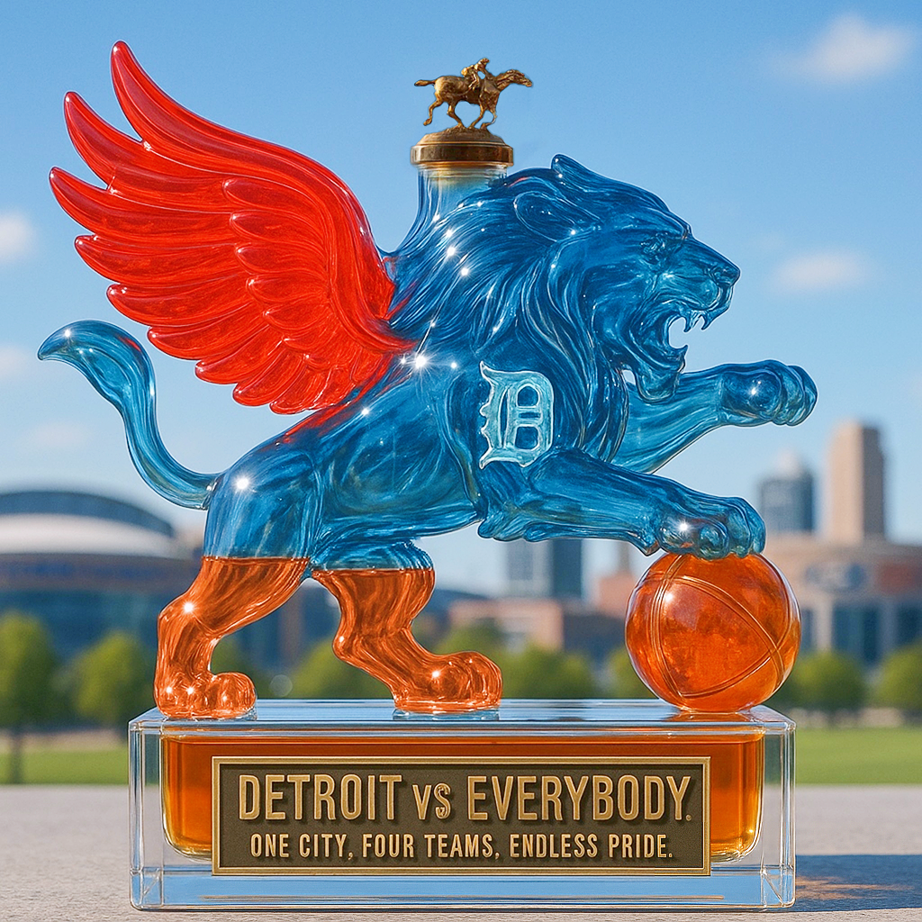 Detroit Proud Legacy Whiskey Bottle