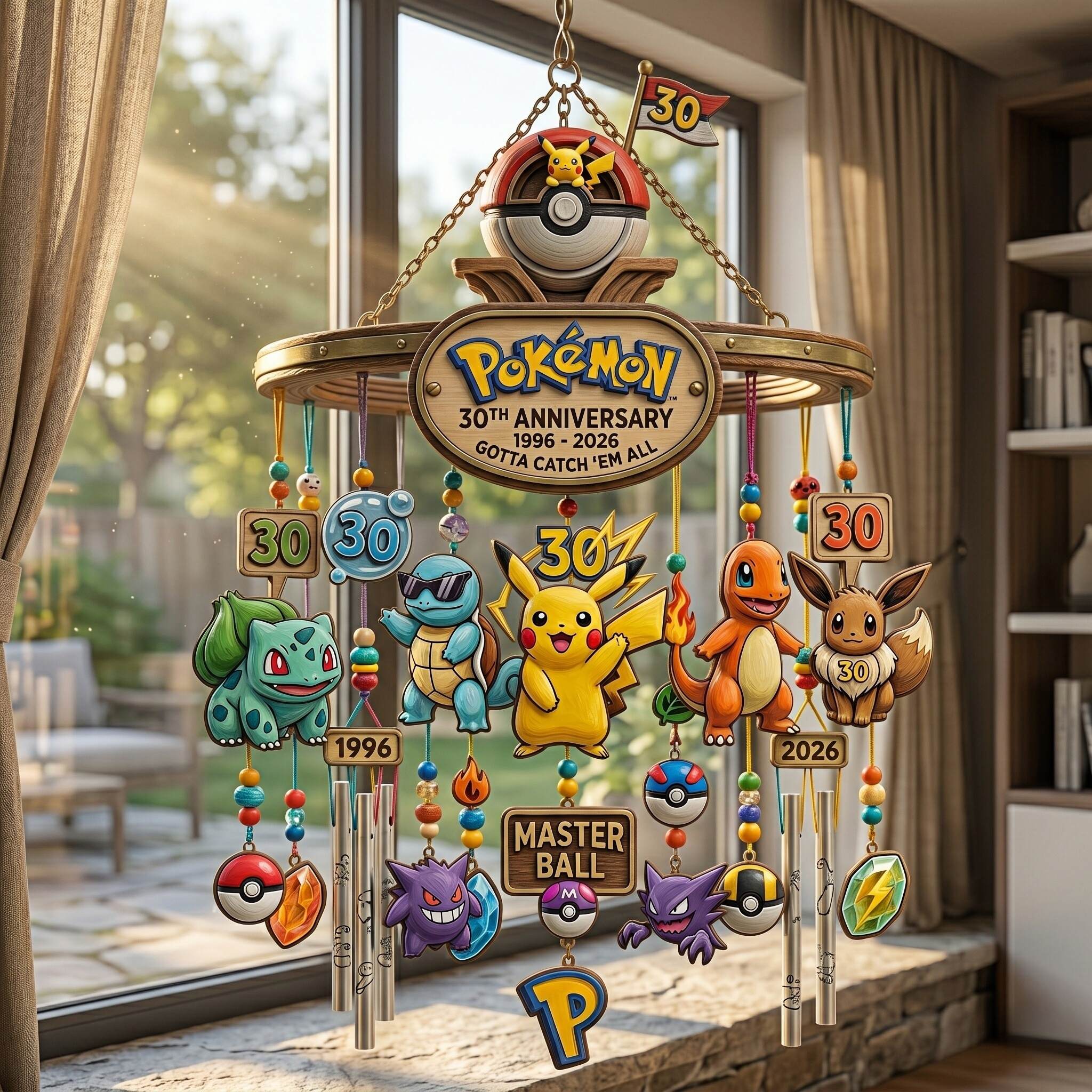 ⚡ Pokémon 30th Anniversary “Echo of Legends” Wind Chime