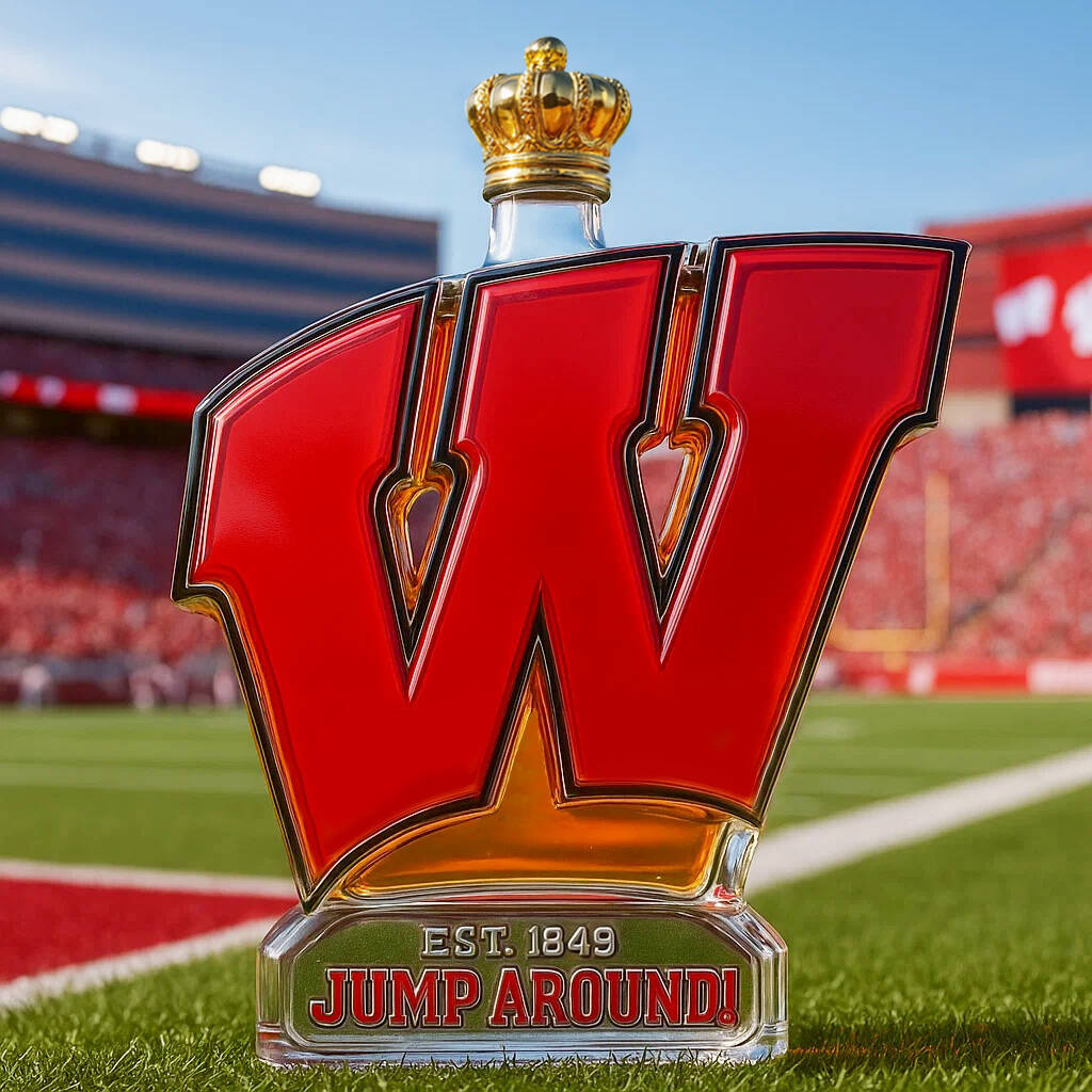 Wisconsin Badgers Limited Edition Whisky Bottle