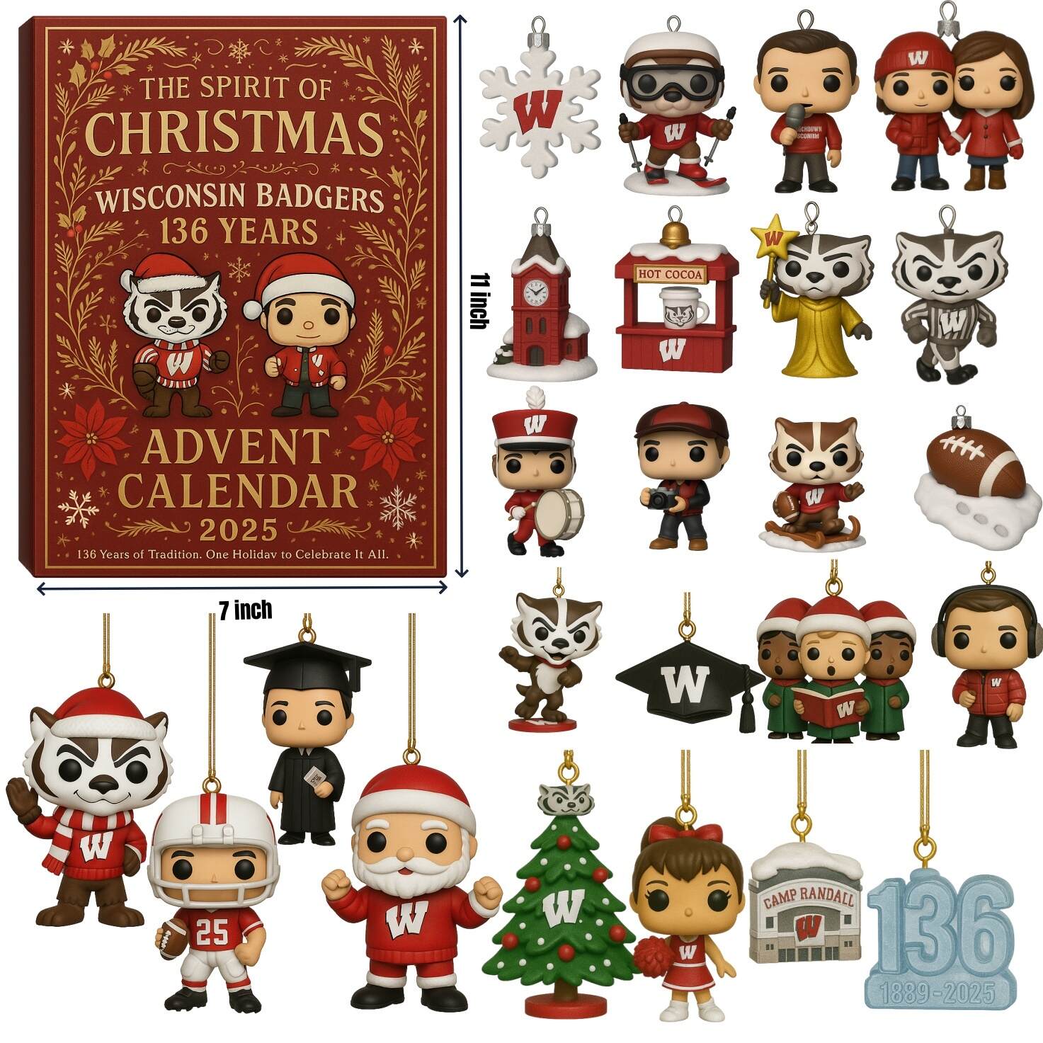 Wisconsin Badgers 136th Anniversary Advent Calendar