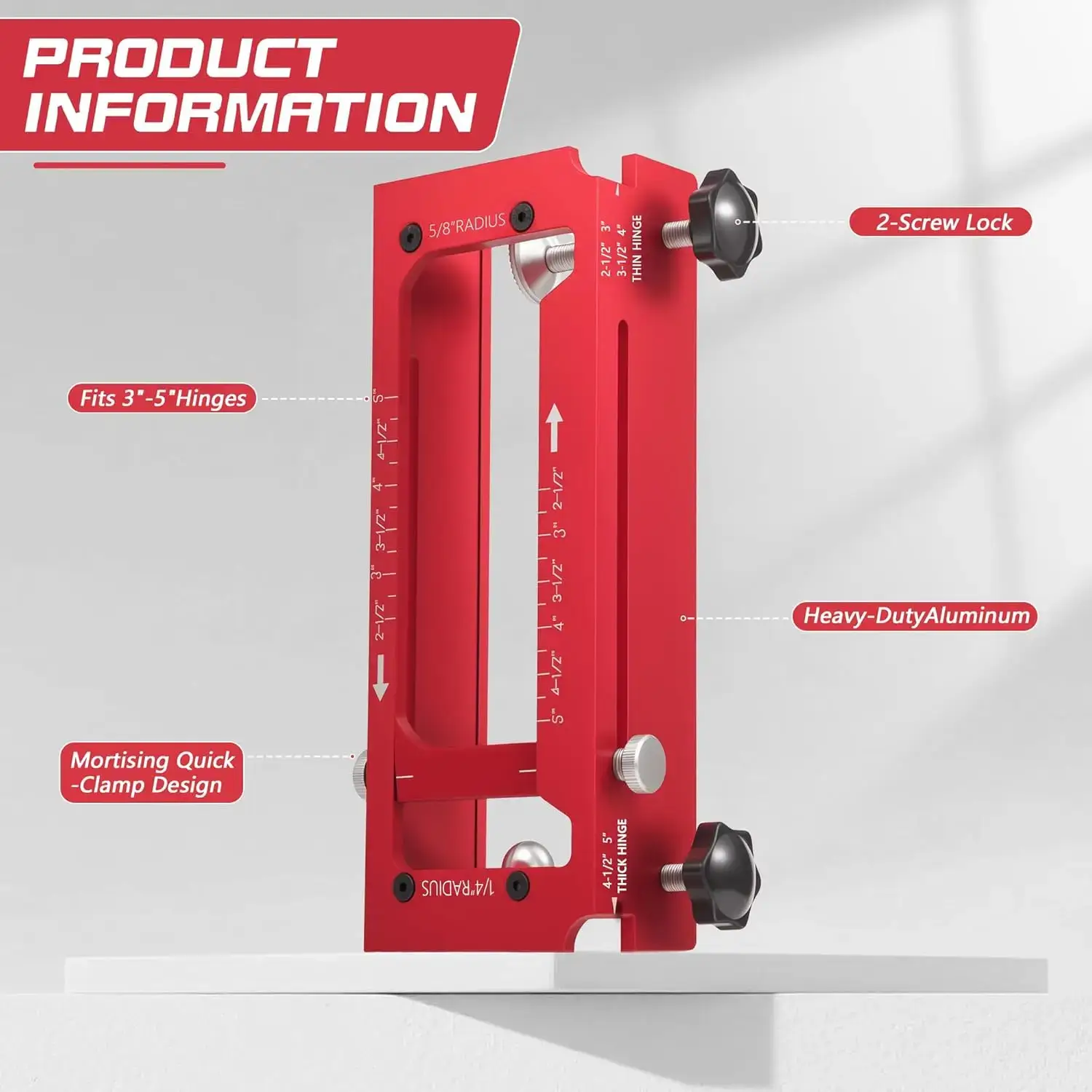 Door Hinge Jig for Precise Door & Cabinet Hinges
