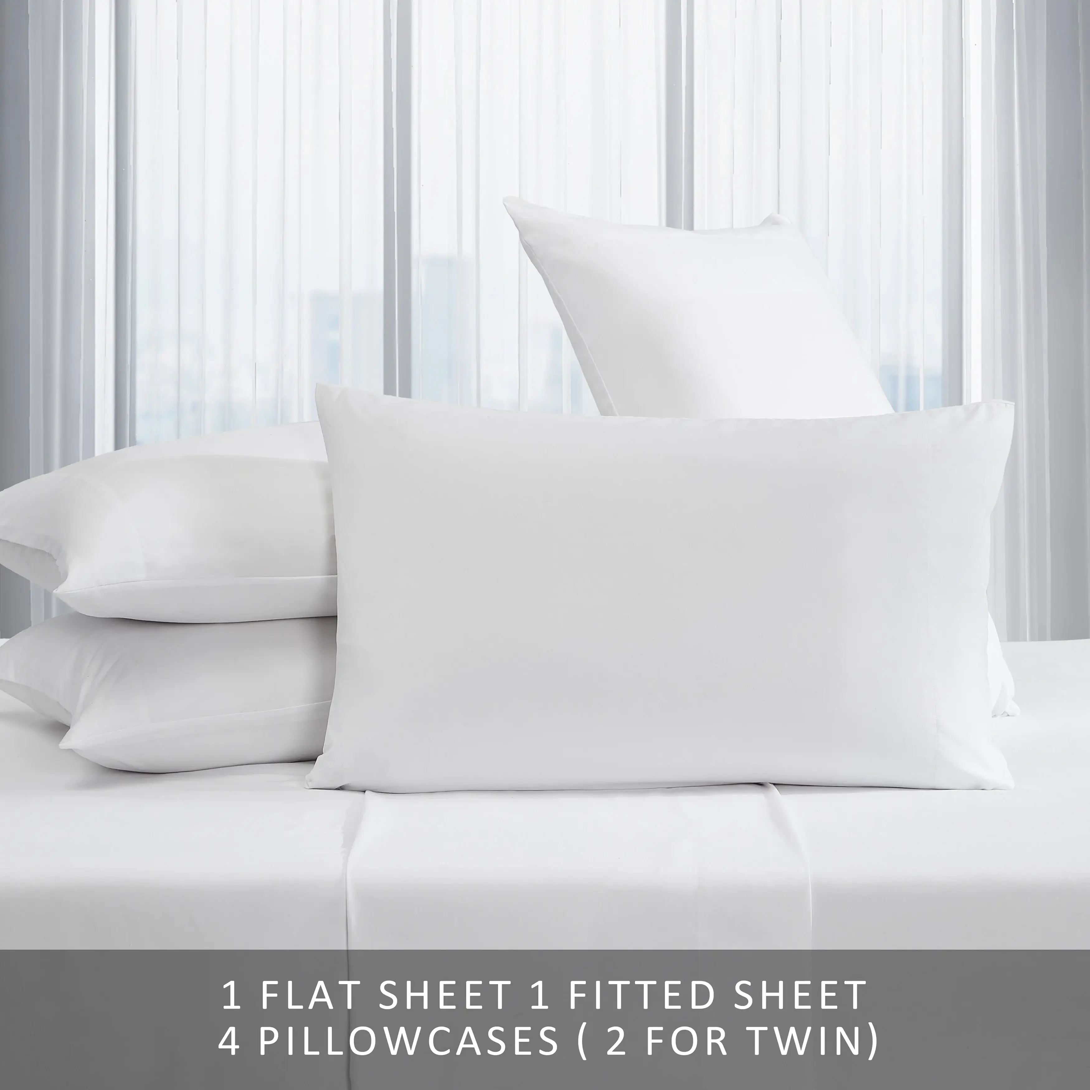 Kenneth Cole Solution Recyled Polyester Solid Bonus Sheet Set