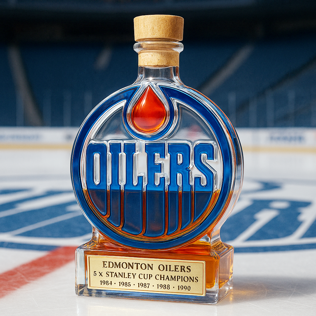 Edmonton Oilers Limited Edition Whiskey Bottle