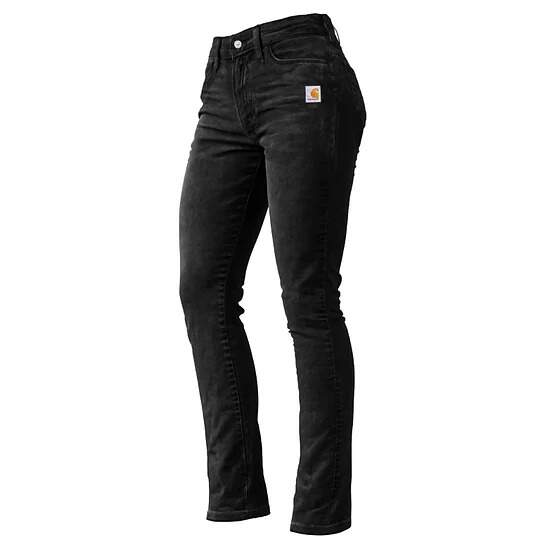 Women's Vintage Brown Distressed Washed Pocket Stretch Skinny Pants Trousers