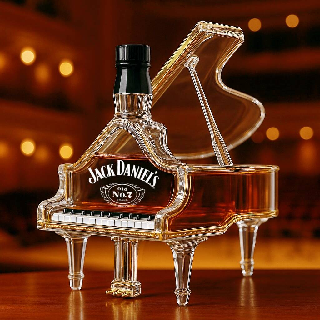 Piano Whiskey Bottle