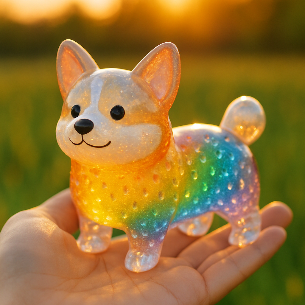 Rainbow PawPal Crystal Munchkin Decorations