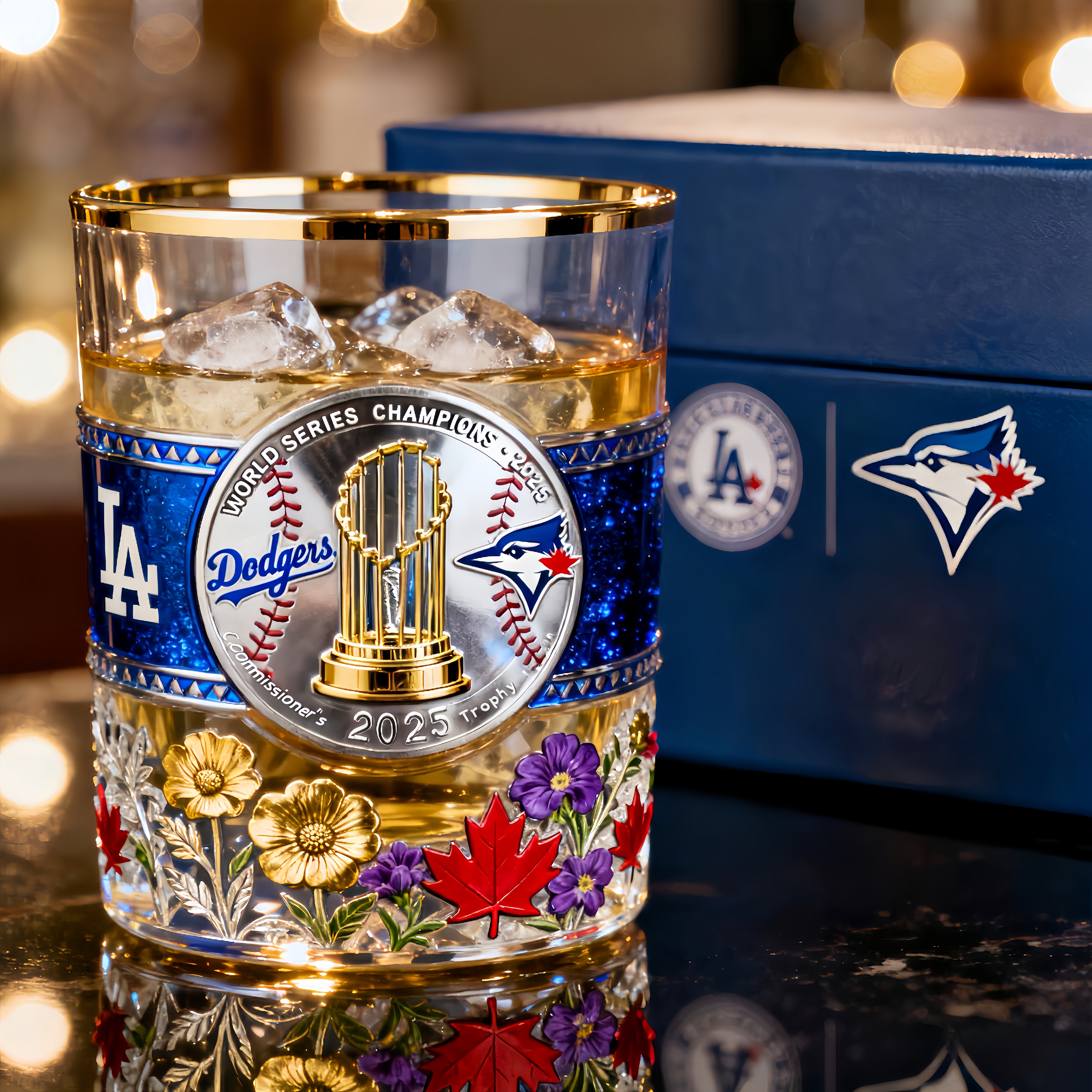 2025 World Series Glass｜Dodgers vs Blue Jays