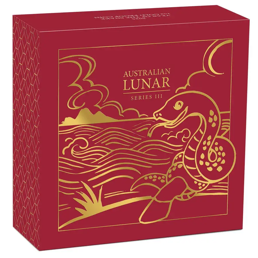 Australia Lunar Year of the Snake 2025 $100 1oz Gold Proof Coin