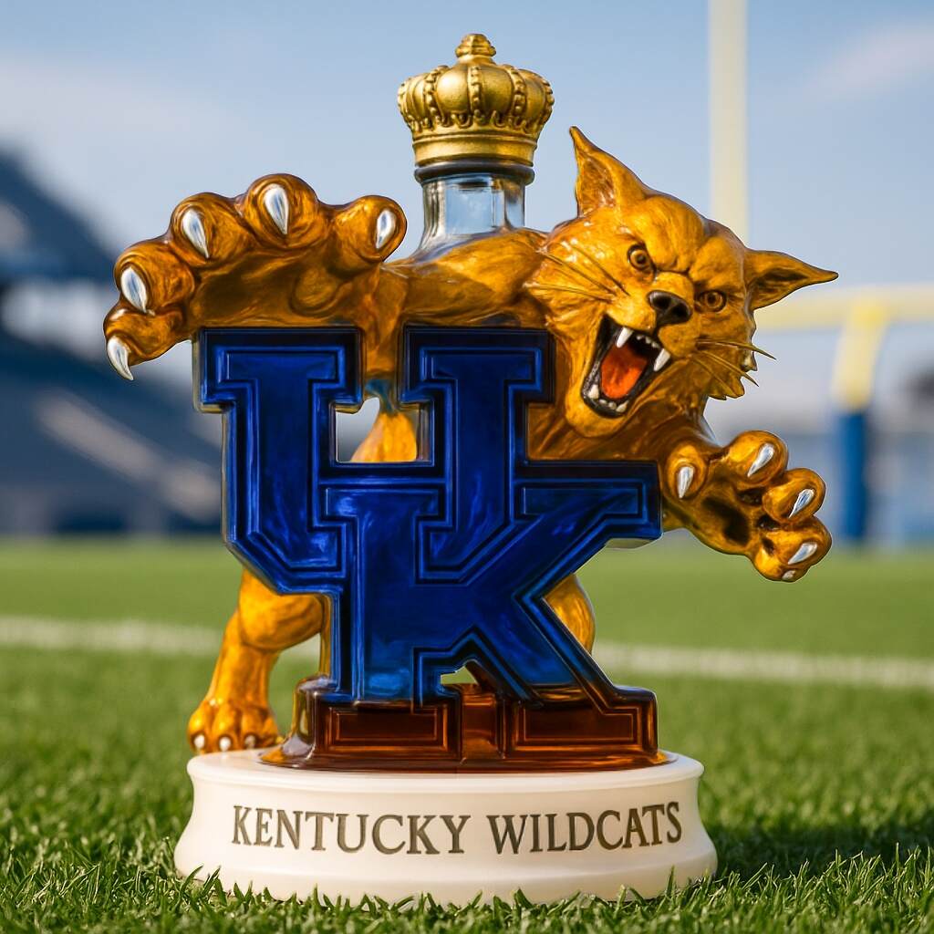 Kentucky Wildcats Whiskey Bottle