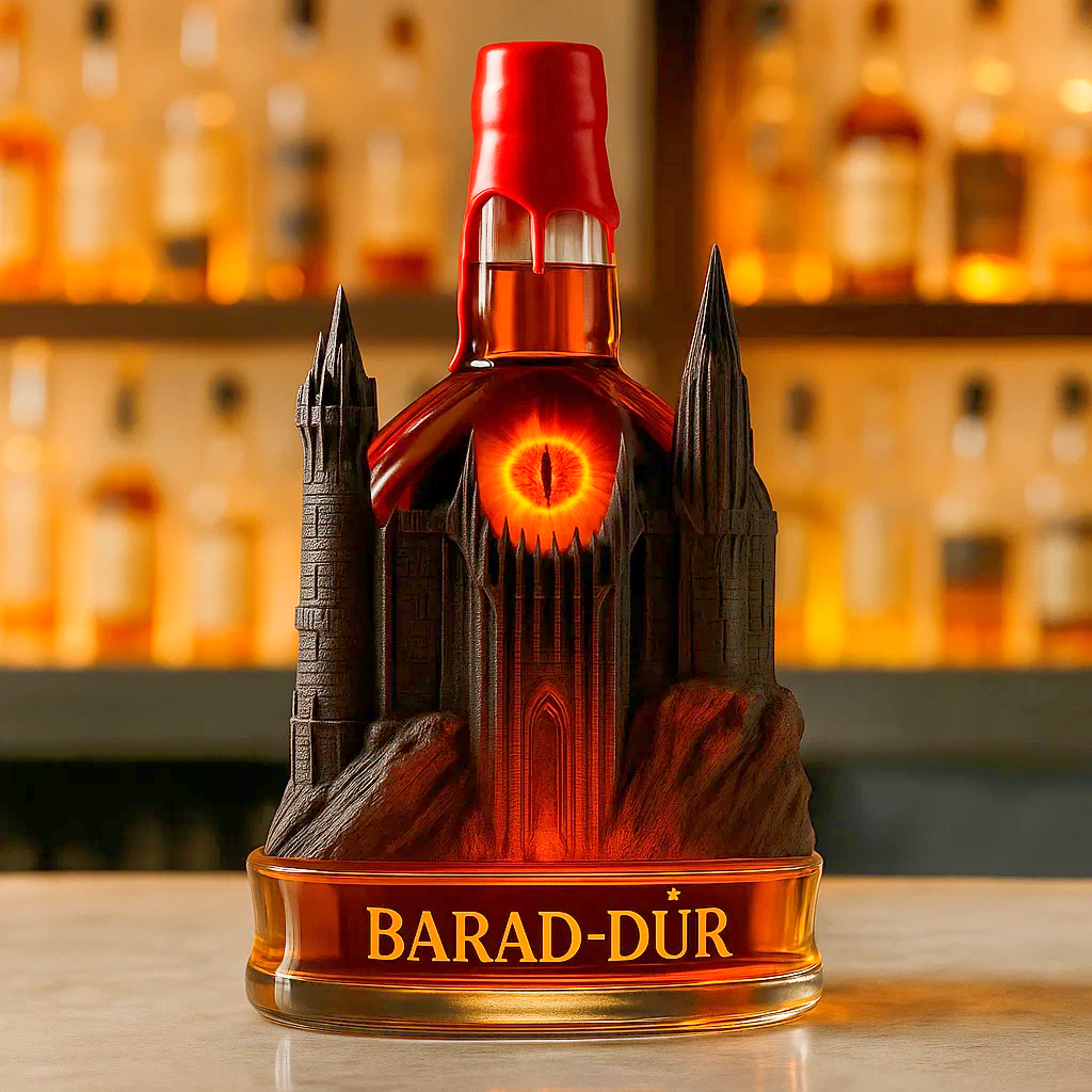 Barad-dûr Whiskey Bottle