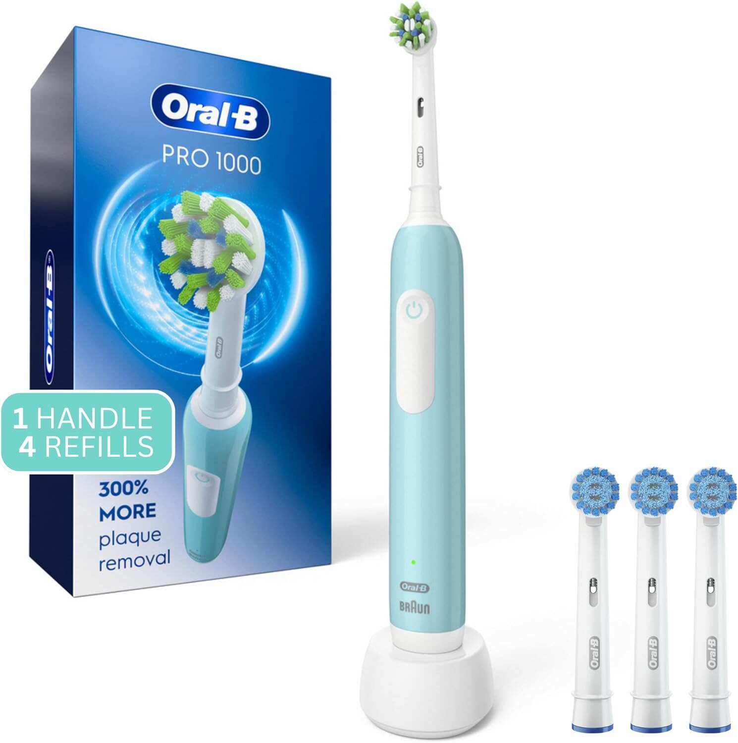Oral-B Pro 1000 Rechargeable Electric Toothbrush, White