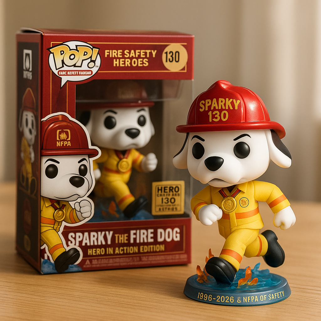 Sparky the Fire Dog NFPA 130th Anniversary Edition Figure