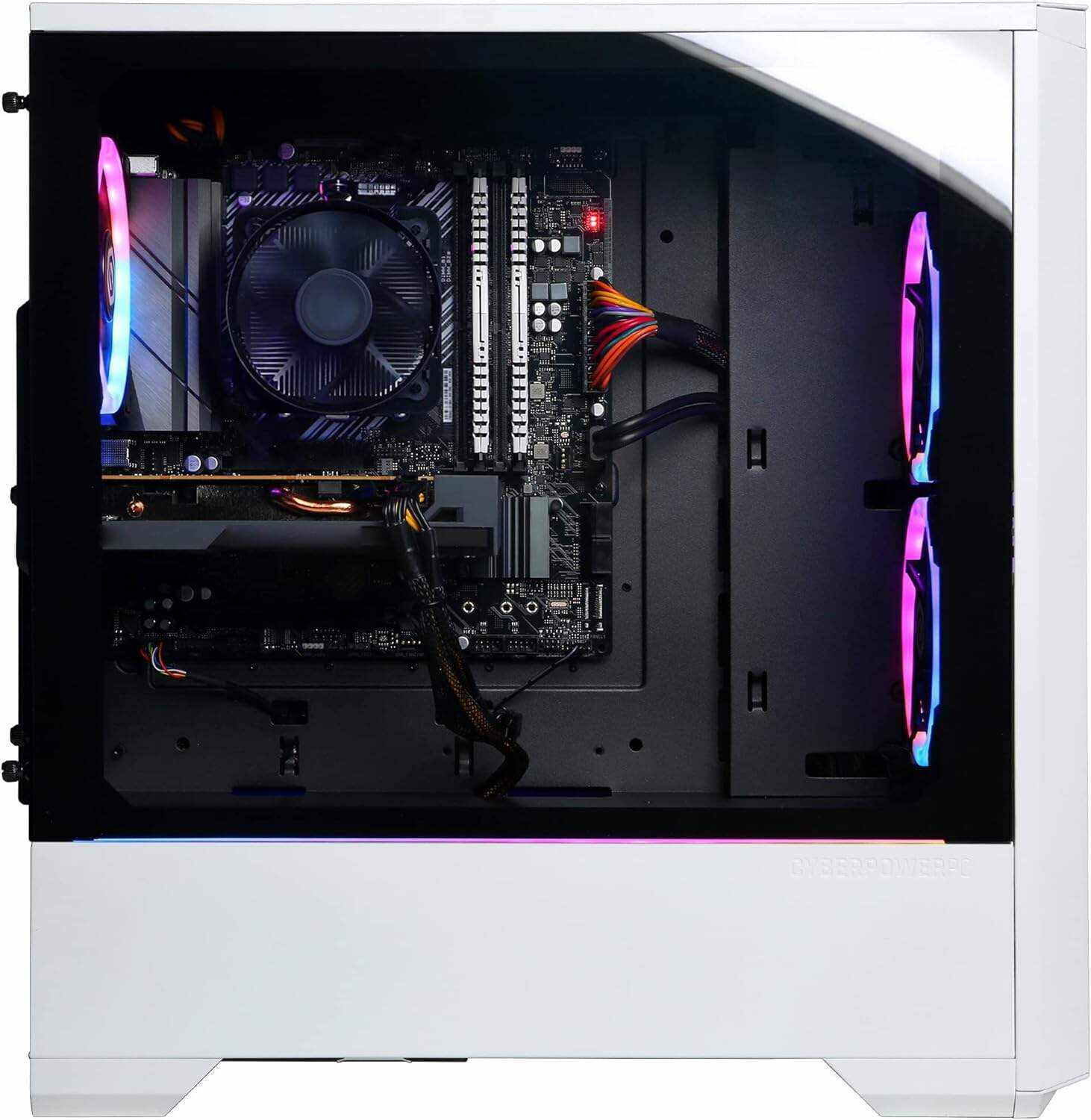 CyberpowerPC Gamer Master Gaming PC, AMD Ryzen 7 7700X 4.5GHz, GeForce RTX 4070 Ti 12GB, 16GB DDR5, 1TB NVMe SSD, Wi-Fi Ready & Windows 11 Home (GMA1418A), ‎22.05 x 22.05 x 12.2 inches, White