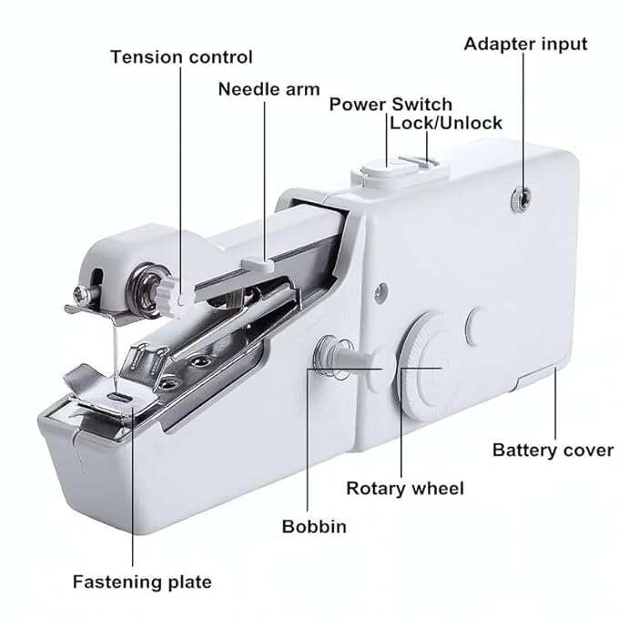 Best Quality MINI ELECTRIC CORDLESS SEWING MACHINE – Handheld & Portable For Quick Repairs & DIY Crafts