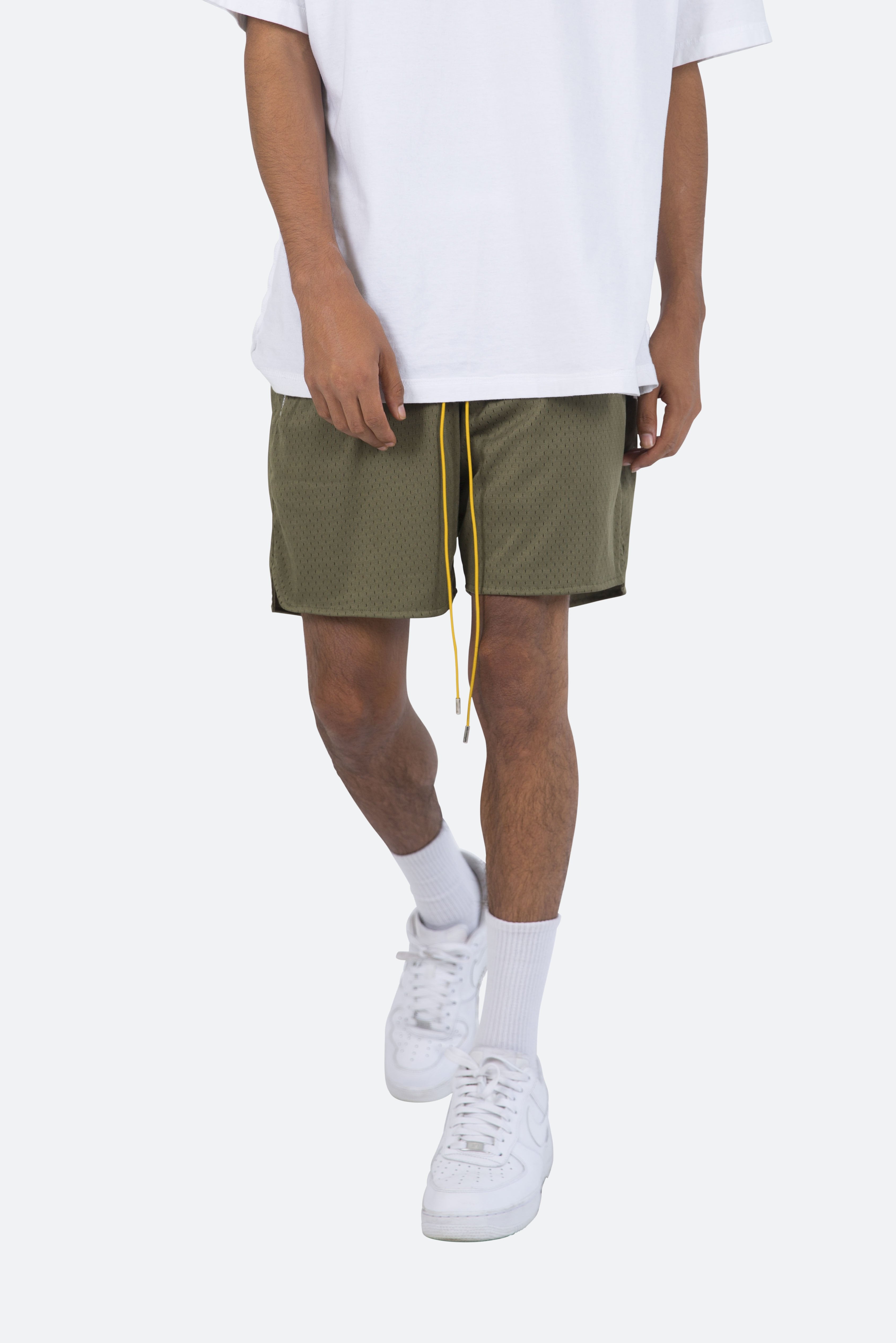 Basic Mesh Shorts - Olive