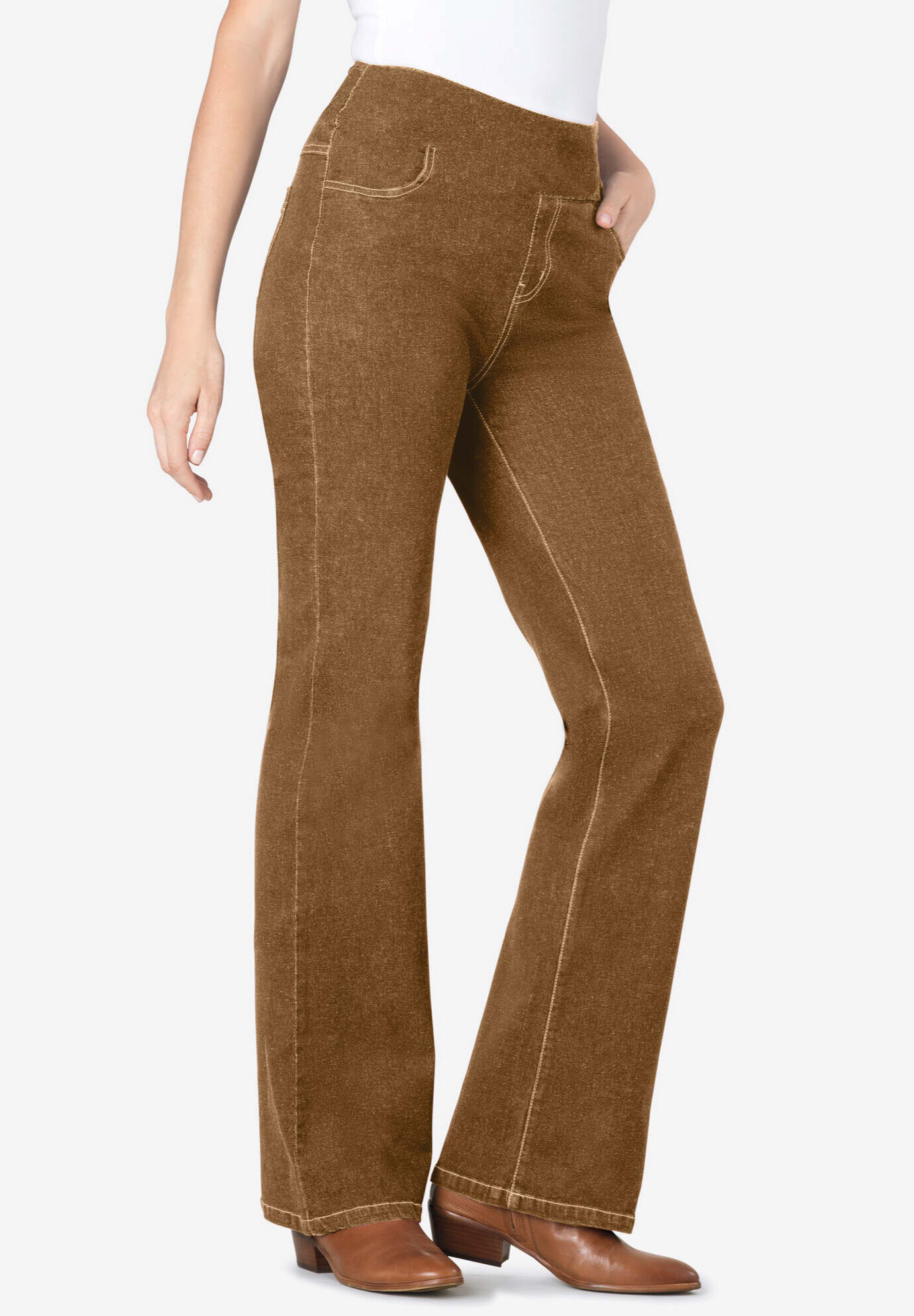 Flex-Fit Pull-On Bootcut Jean