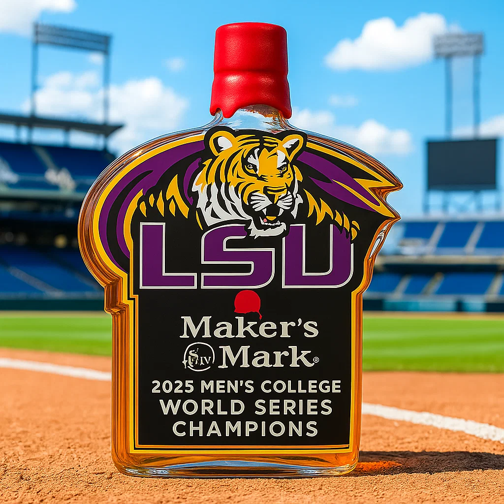 LSU Tigers 2025 Championship Whiskey Bottle