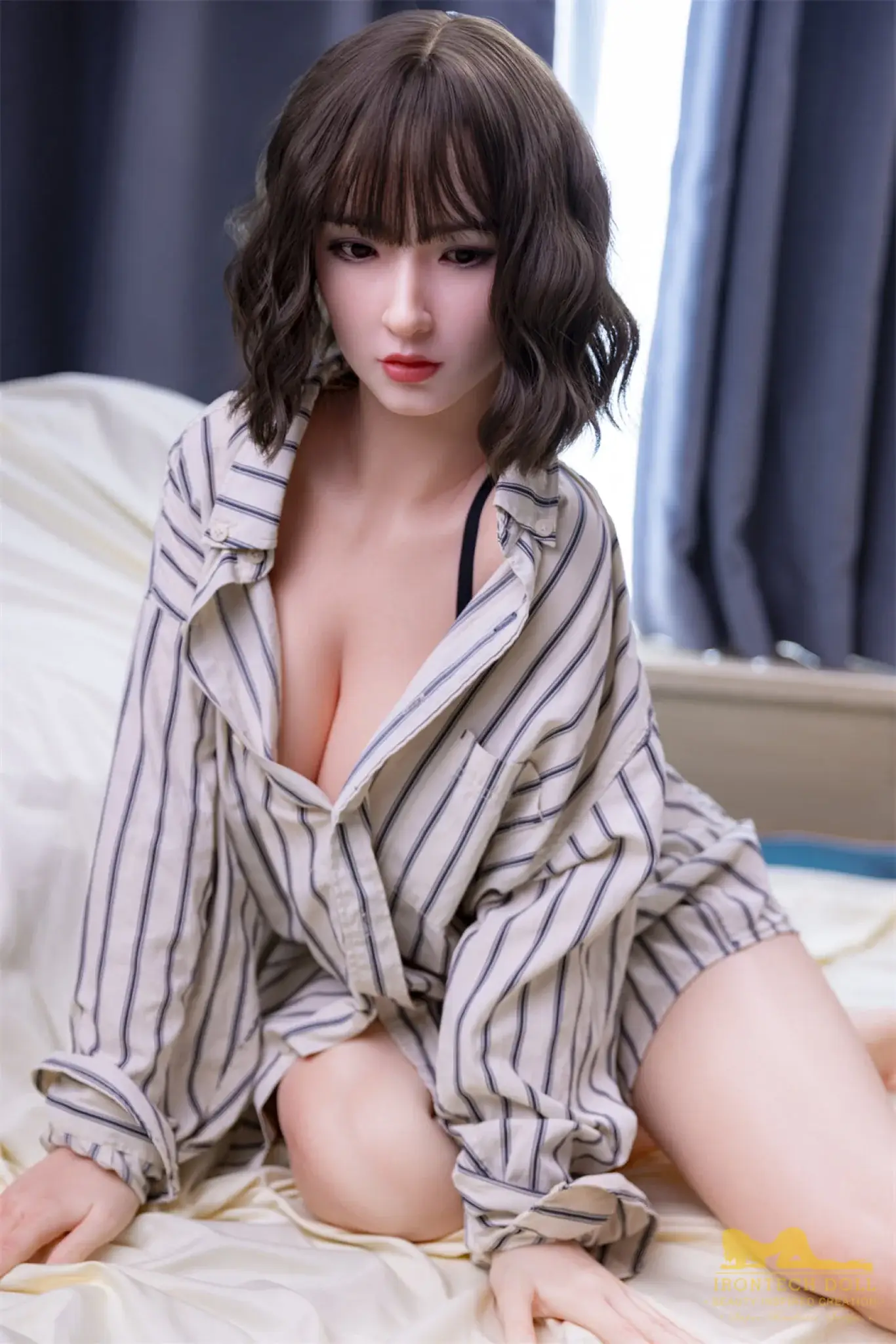 Brunette Asian full Silicone IRONTECH Doll
