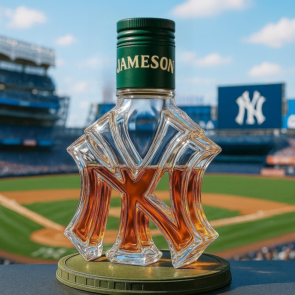 New York Yankees Whiskey Bottle