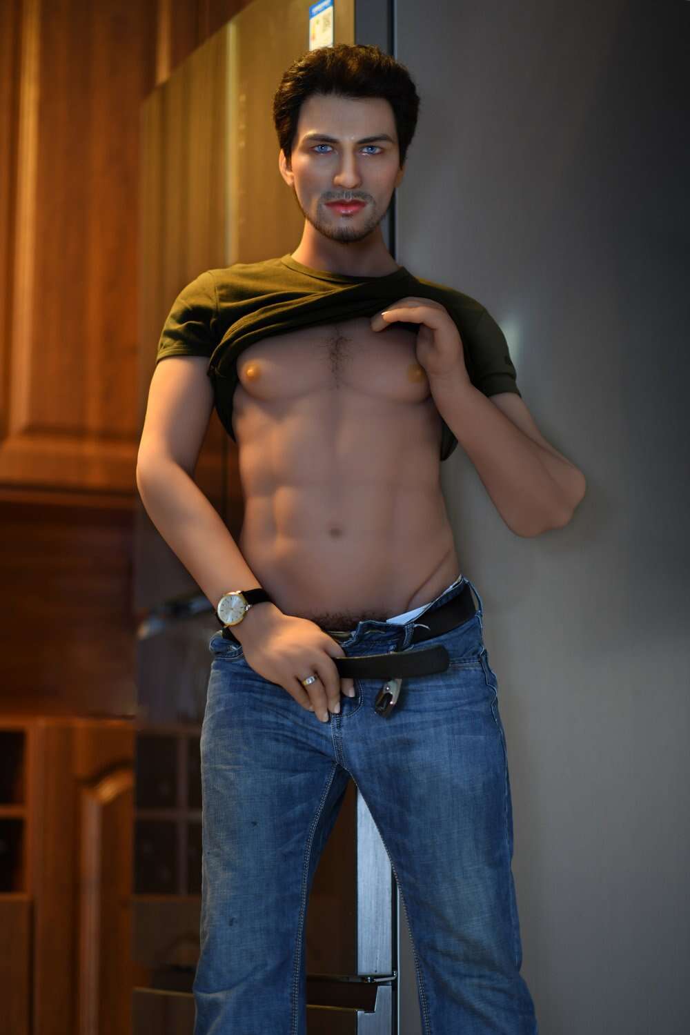 6YE Kaven 5ft58 / 170cm Silicone Head + TPE Body Realistic Male Sex Doll