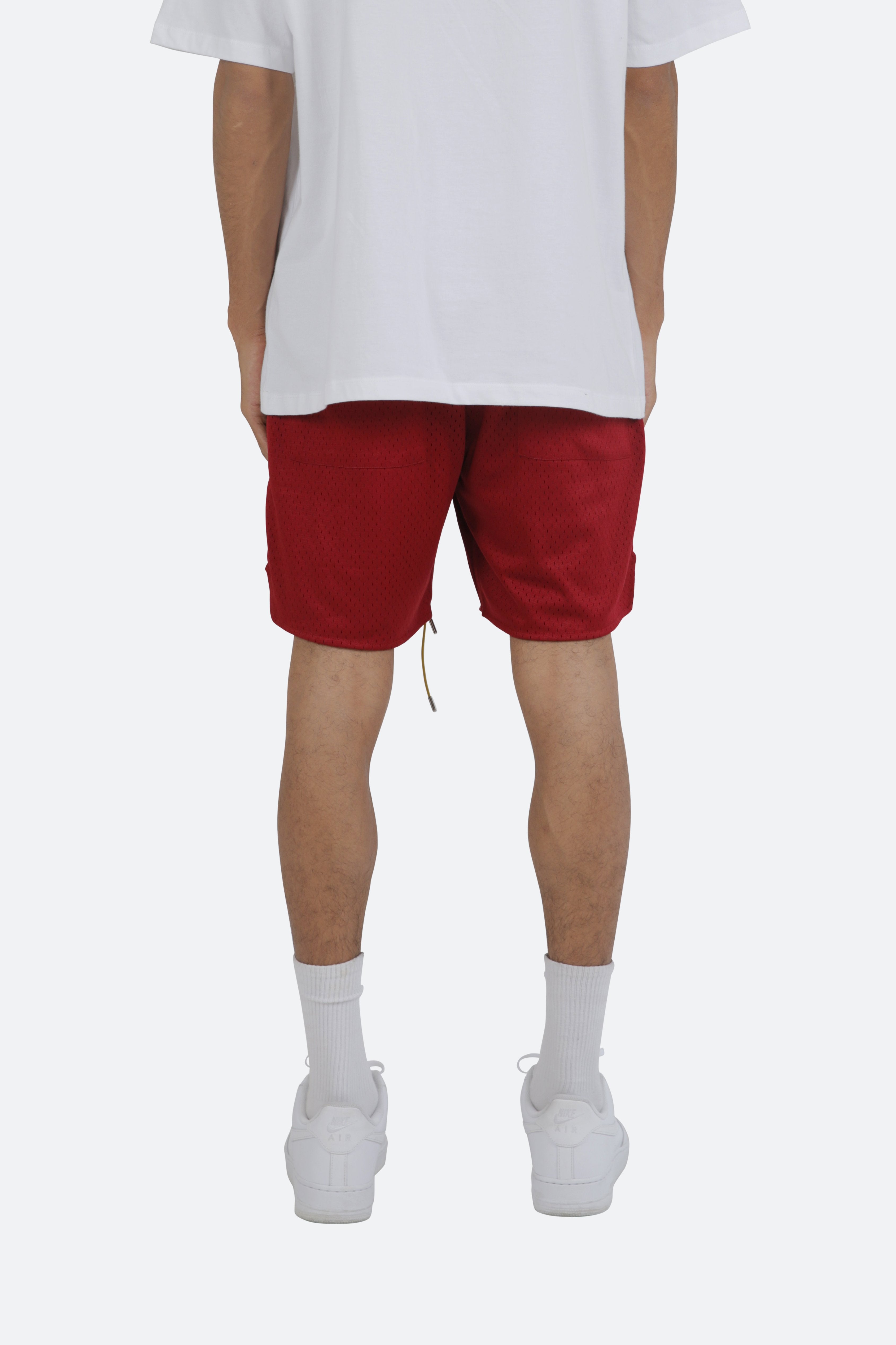 Basic Mesh Shorts - Red