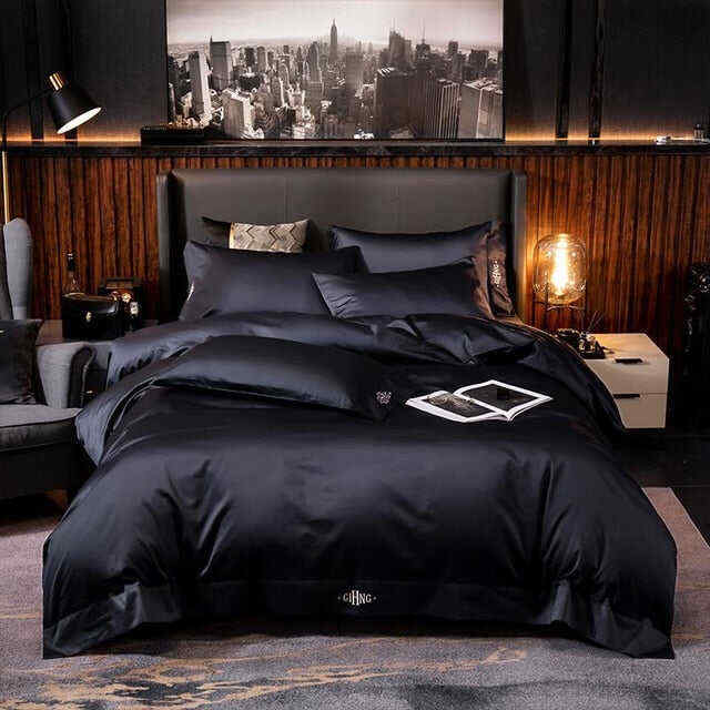 Hotel Quality Silky Soft Egyptian Cotton Bedding set 6 Pcs