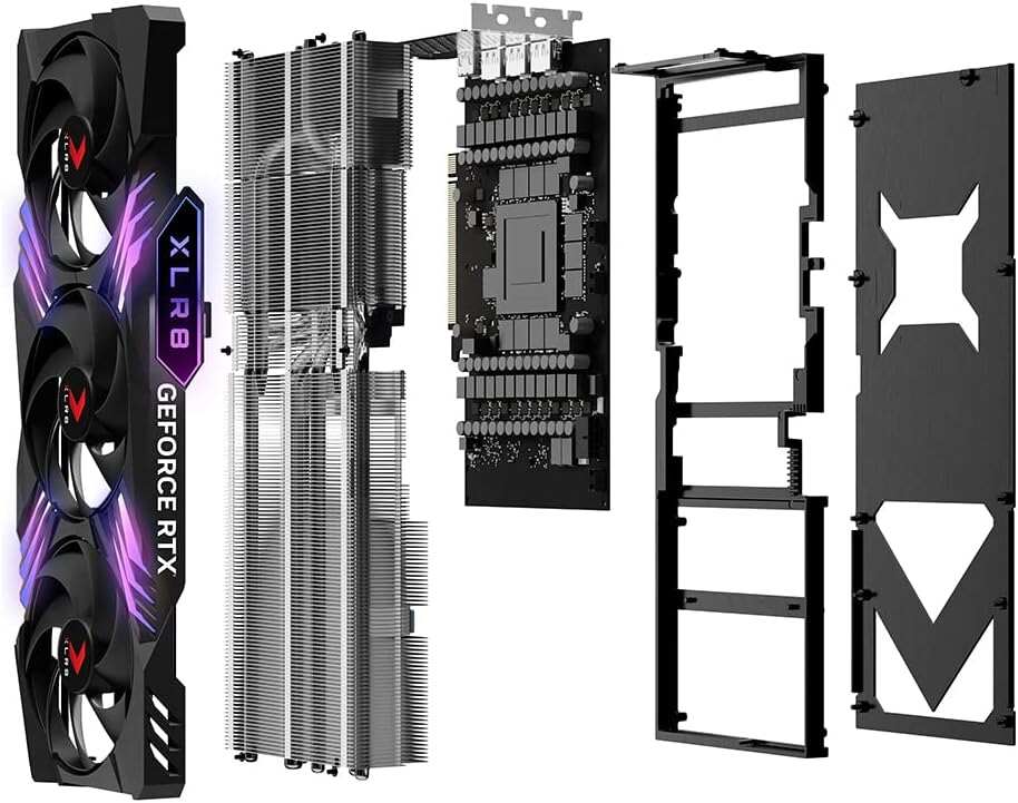 PNY GeForce RTX™ 4090 24GB XLR8 Gaming VERTO™ EPIC-X RGB™ OC Triple Fan Graphics Card DLSS 3 (ARGB, 384-bit, PCIe 4.0, GDDR6X, Supports 4k, Anti-Sag bracket, HDMI/DisplayPort)