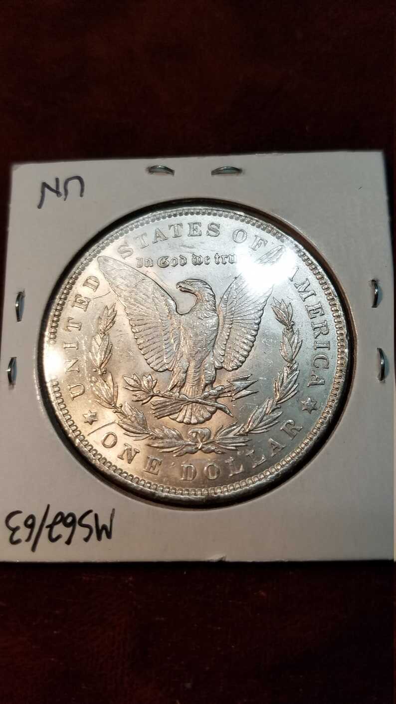 1890 BU Morgan Silver Dollar COIN -  - Lot# 560 Regular 85
