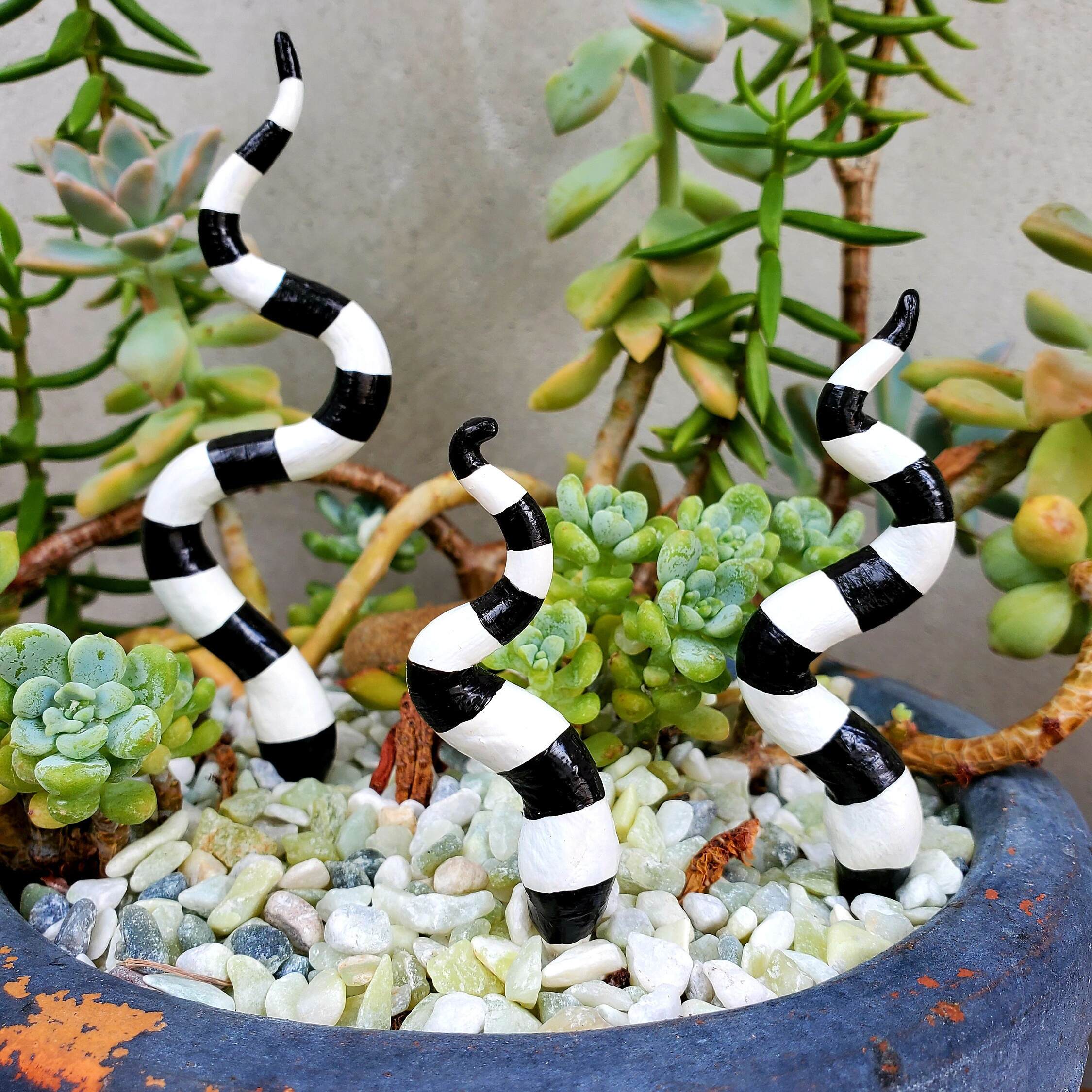 Beetlejuice Sandworm Tails Plant Decoration