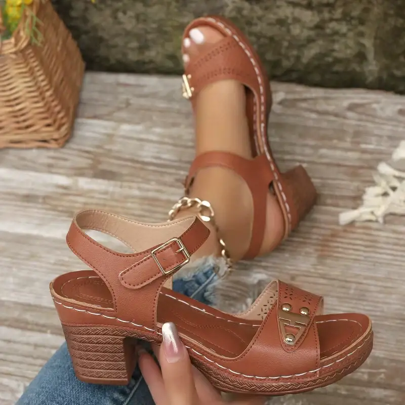 👡Women's Chunky Heel Sandals