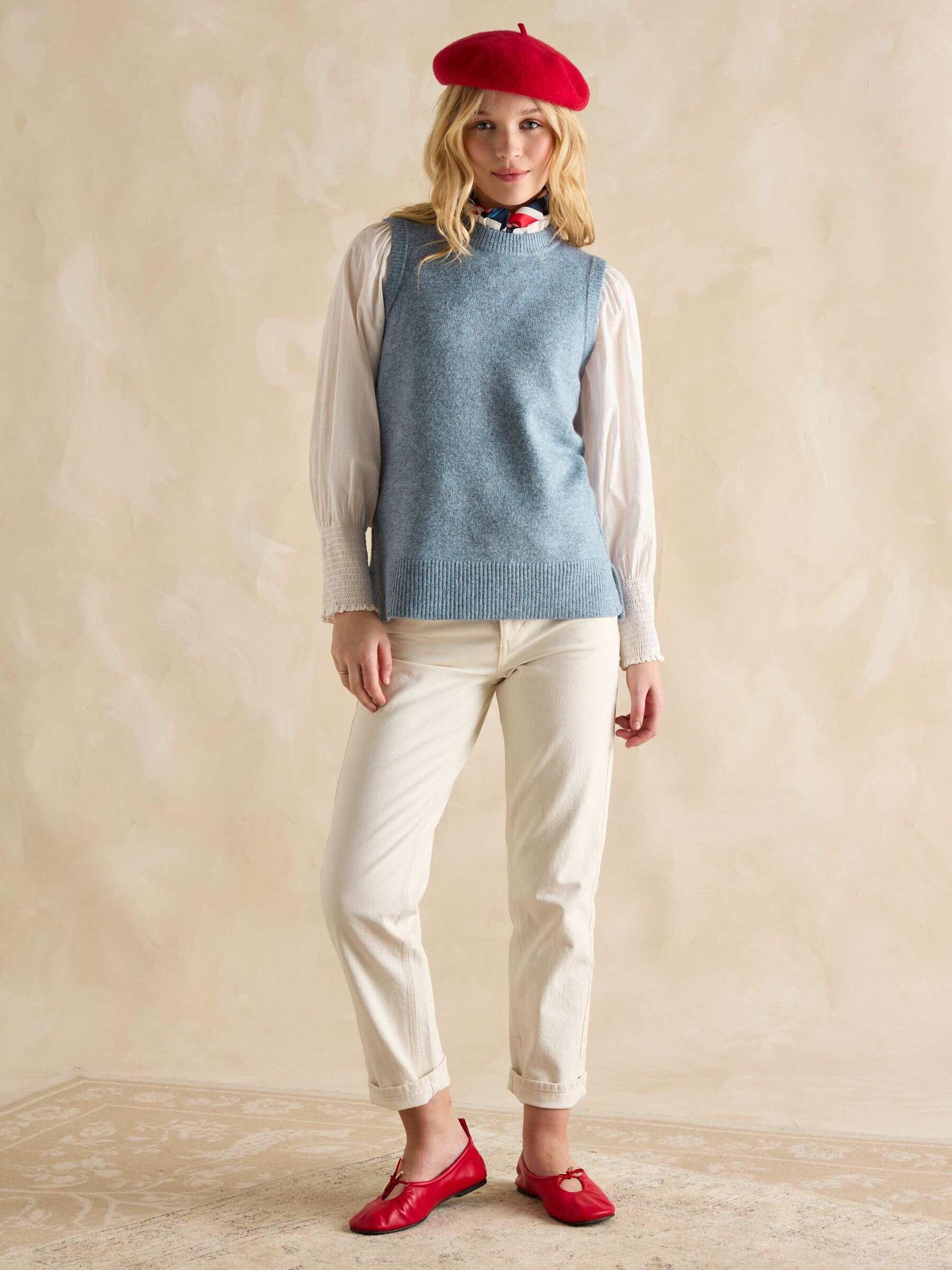Holly Blue Knitted Vest