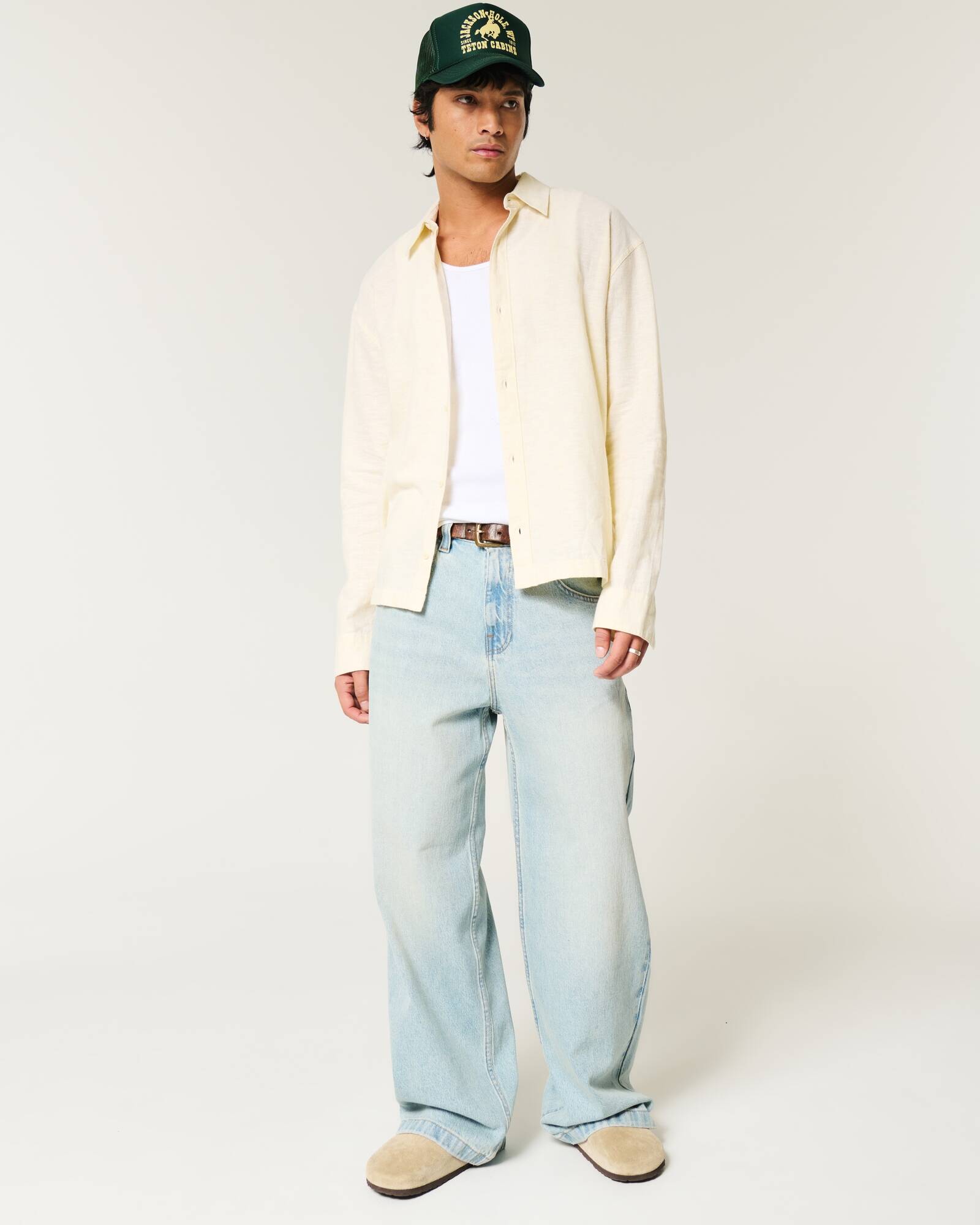 Medium Wash Super Baggy Jeans