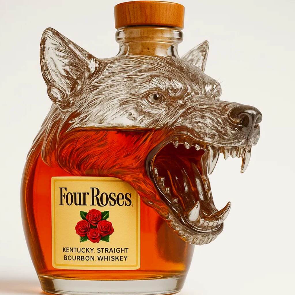 Wolf King Whiskey Bottle