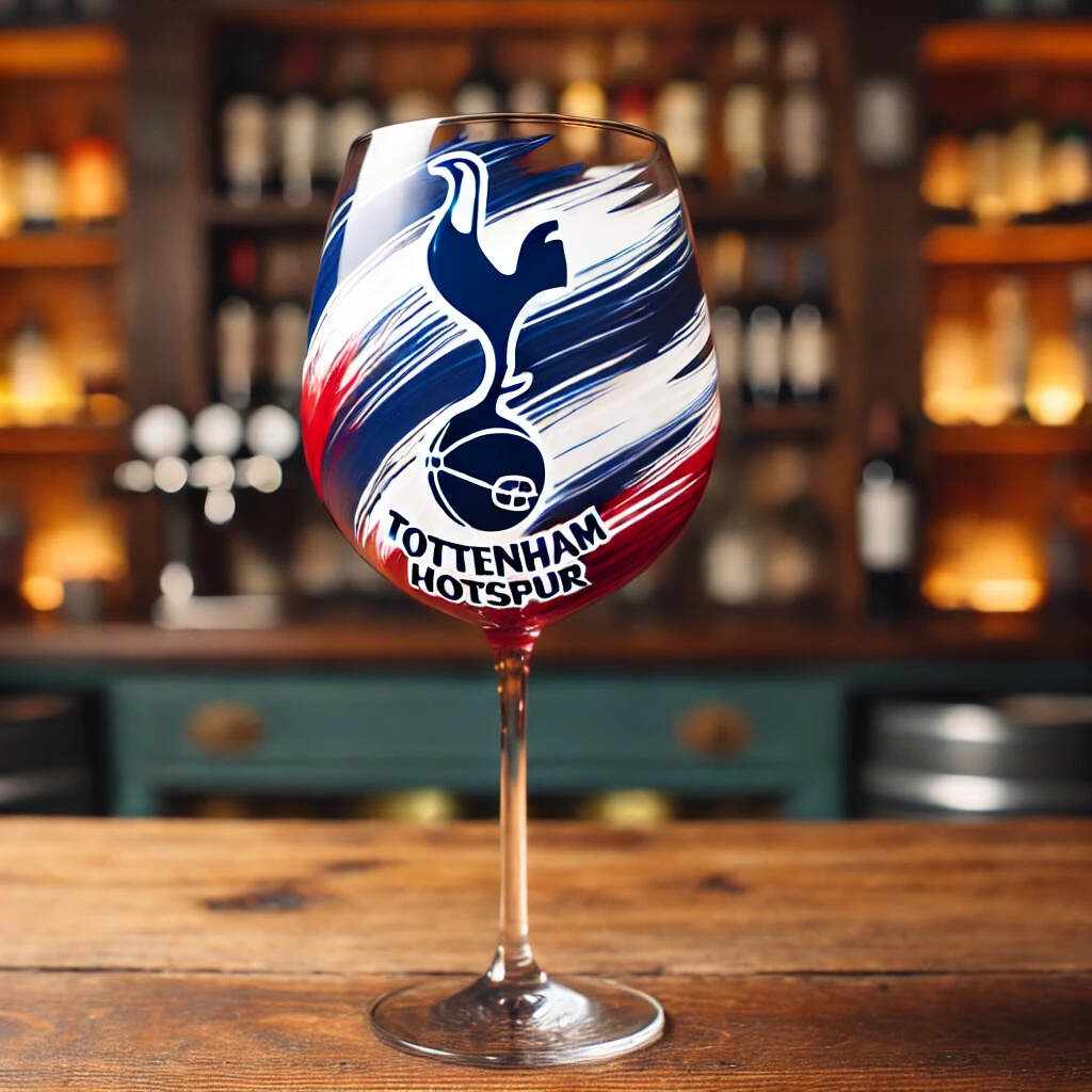 Premier League Football Wine Glass
