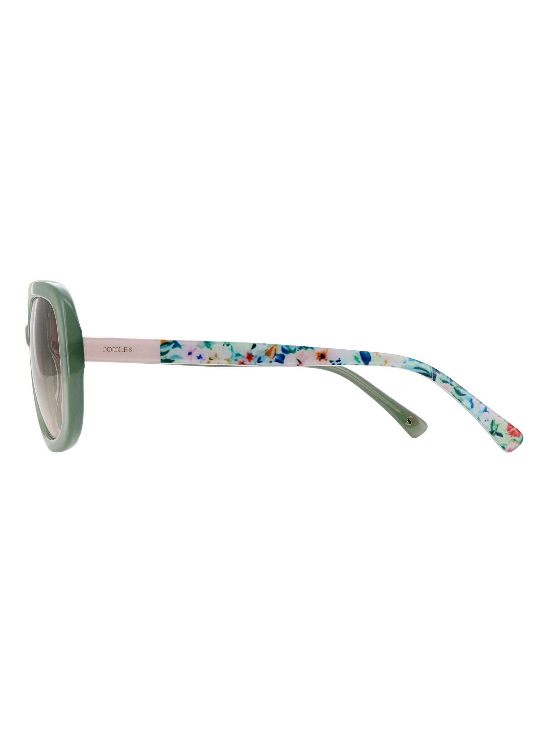 Green Oversized Rounded Square Sunglasses